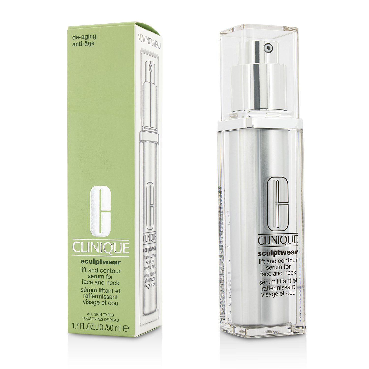 Clinique Sculptwear Lift & Contour סרום עבור הפנים והצוואר 50ml/1.7oz