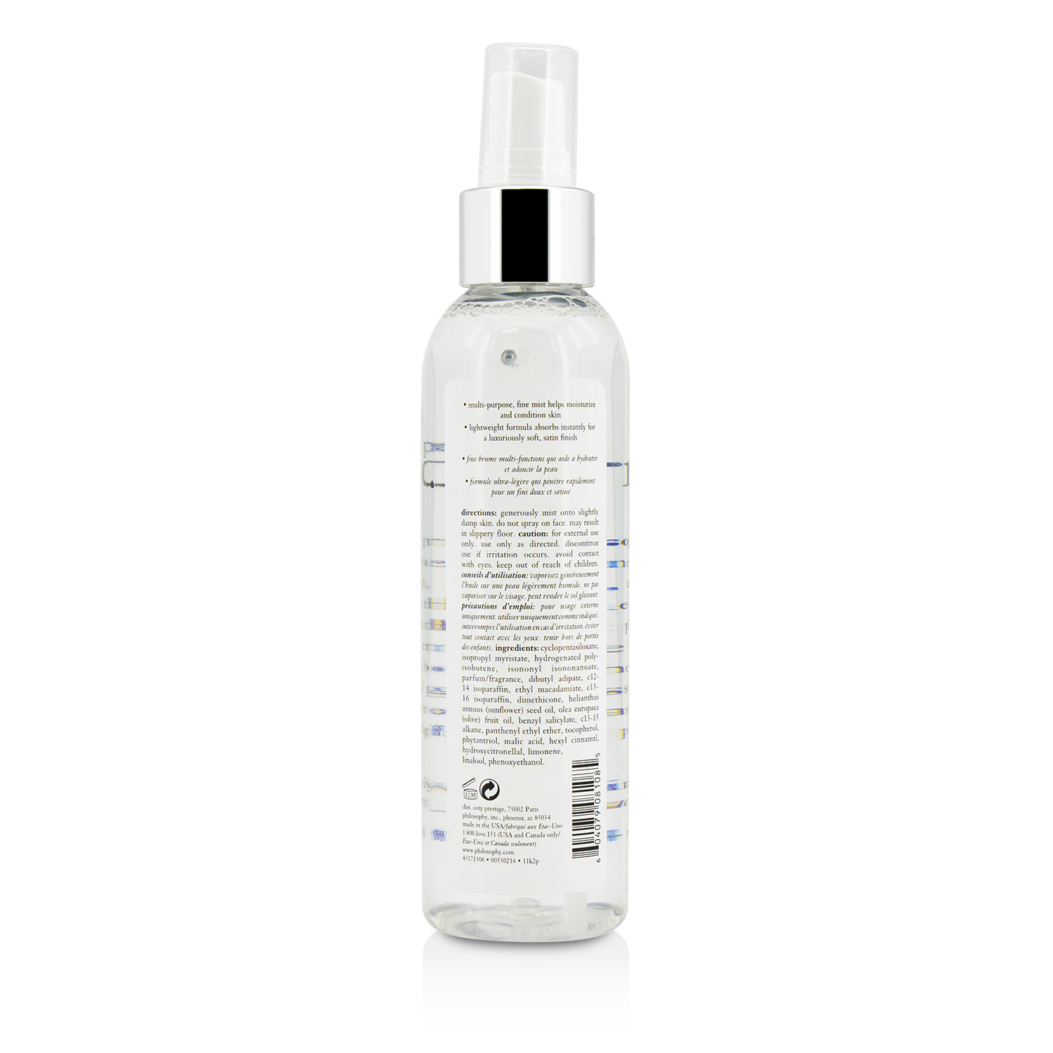 Philosophy Pure Grace Satin-Finish Body Oil Mist 174ml/5.8oz