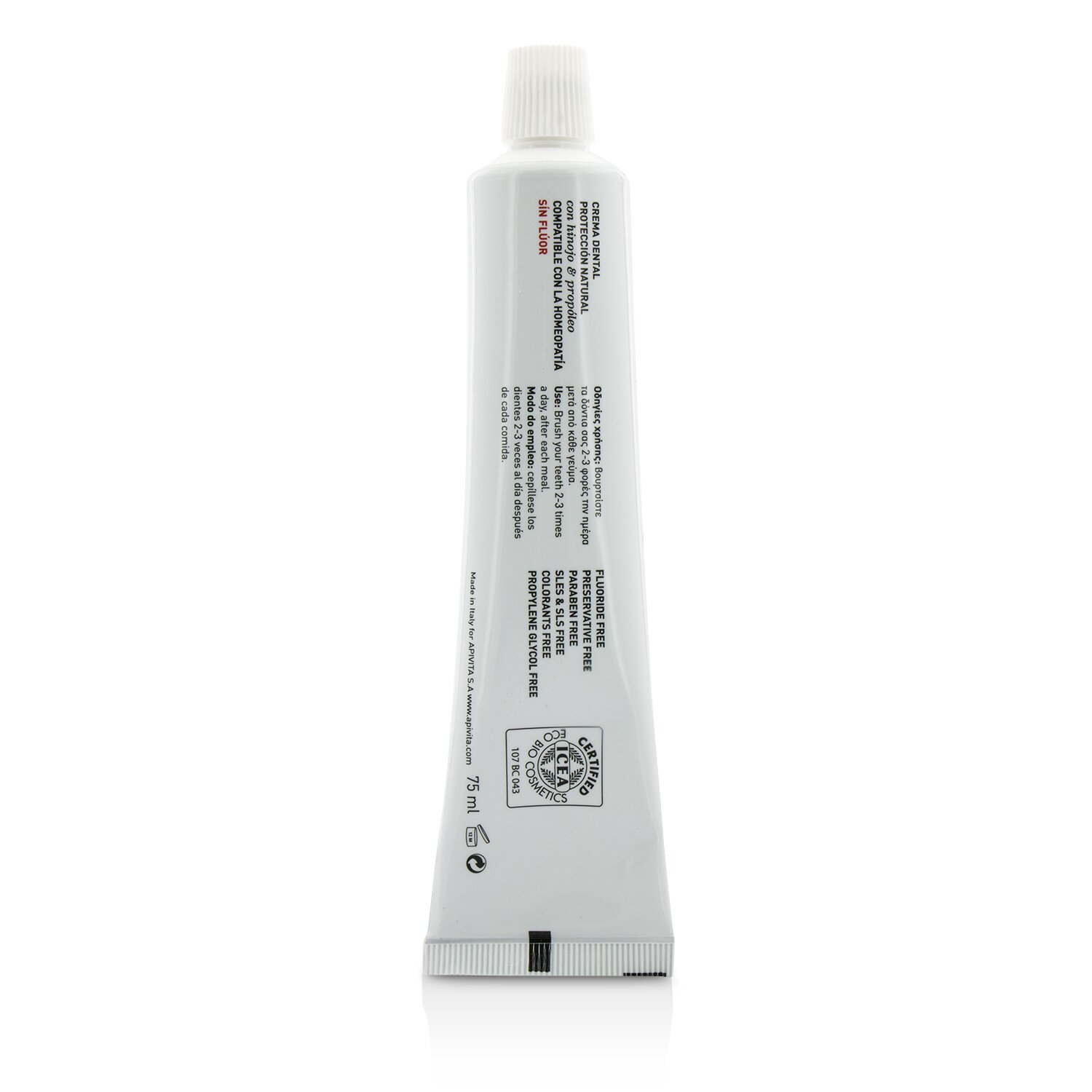 Apivita Bio-Eco Natural Protection Toothpaste With Fennel & Propolis 75ml/2.53oz