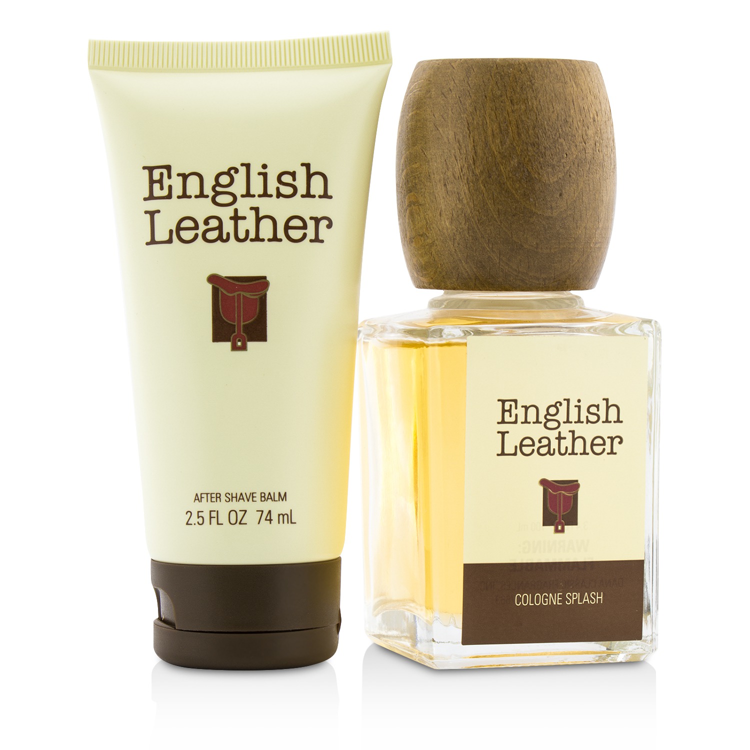 Dana English Leather Coffret: Cologne Splash 100ml/3.4oz + After Shave Balm 74ml/2.5oz 2pcs