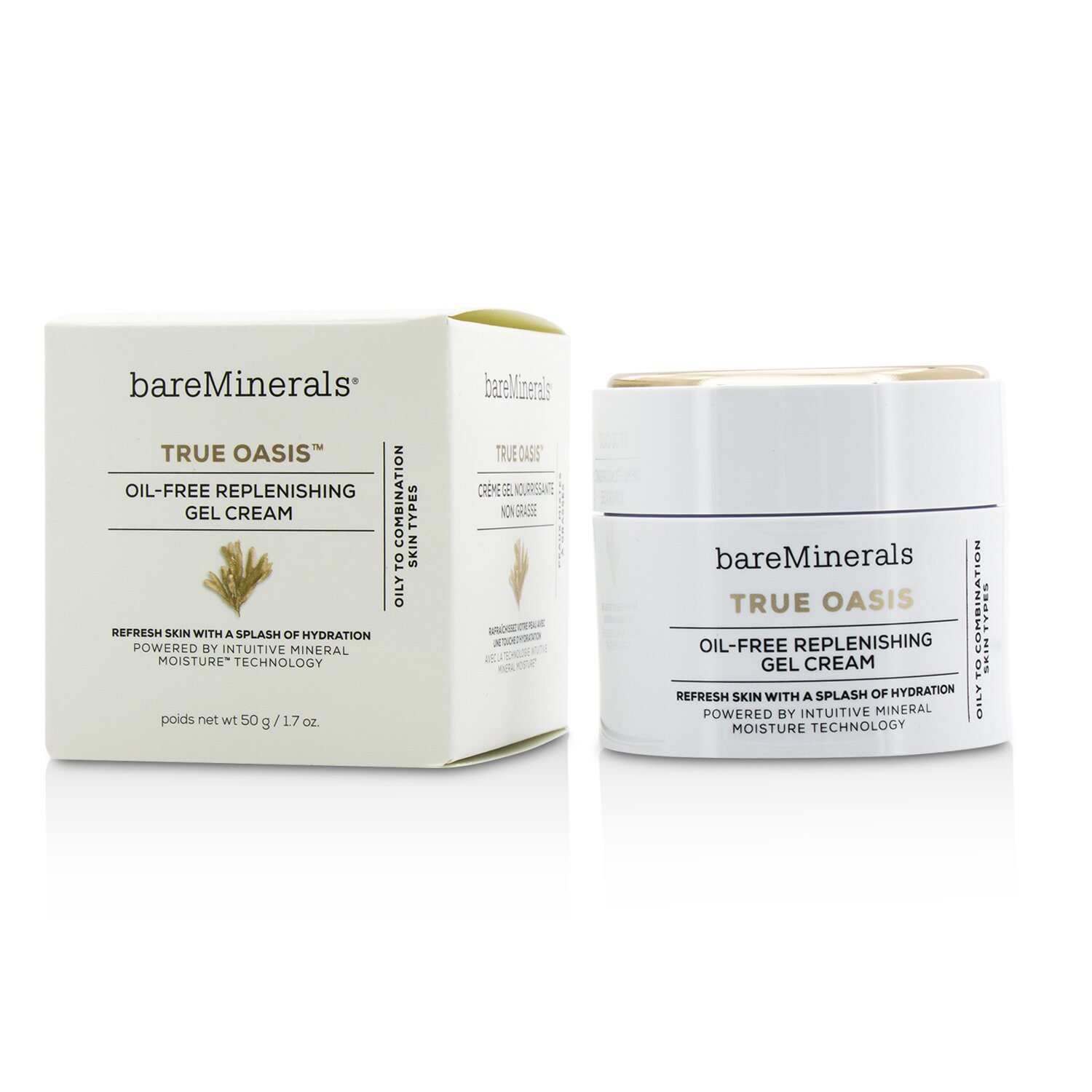 BareMinerals 礦物強效保濕乳霜 True Oasis Oil-Free Replenishing Gel Cream (混合性至油性肌膚) 50g/1.7oz