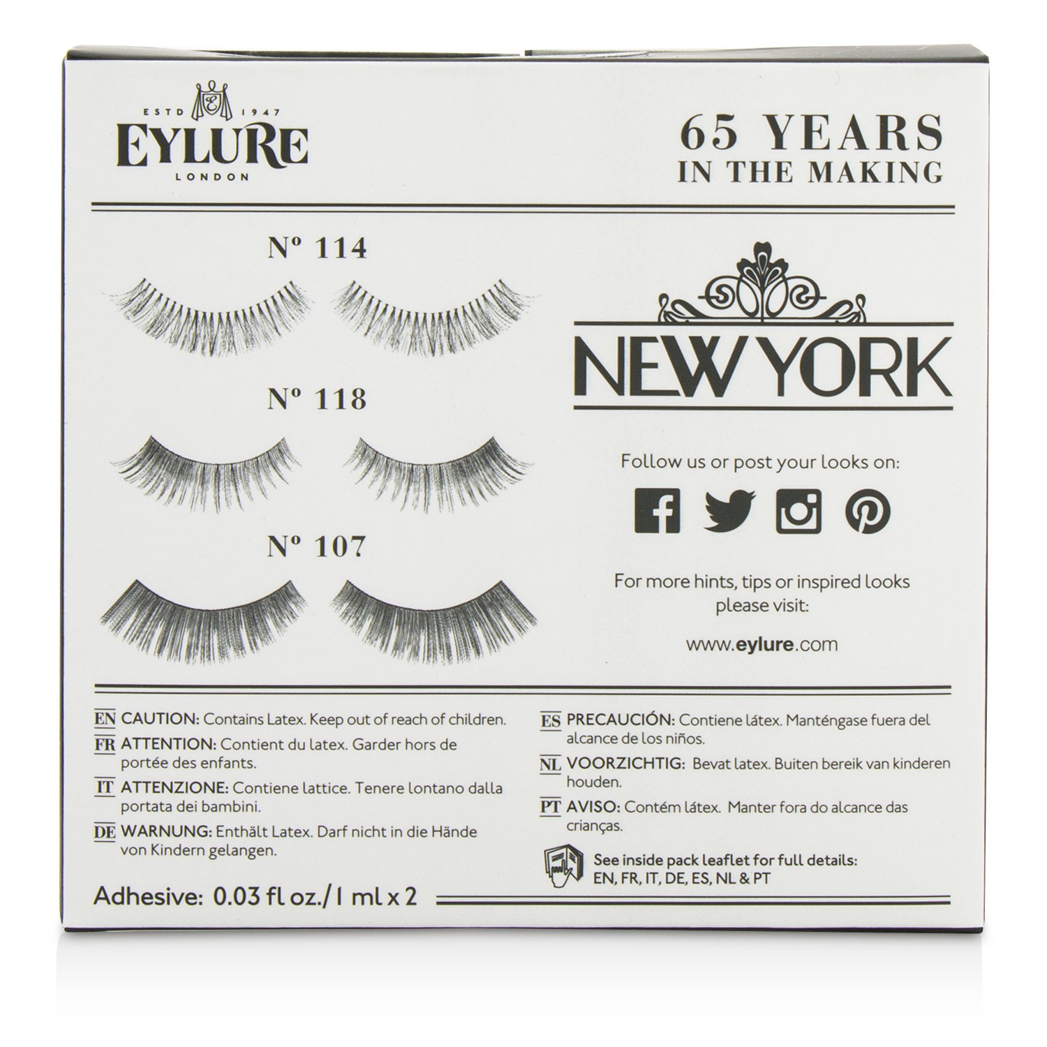Eylure The New York Edit False Lashes Multipack 3pairs
