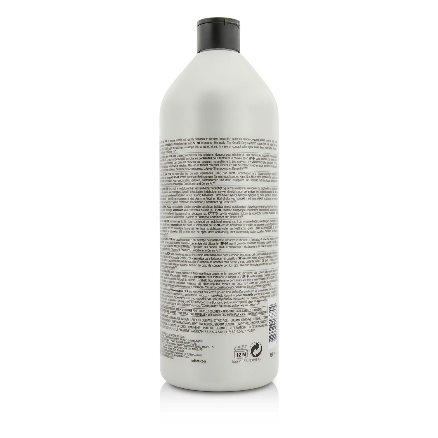 Redken Cerafill Defy Thickening Shampoo (For Normal to Thin Hair) 1000ml/33.8oz