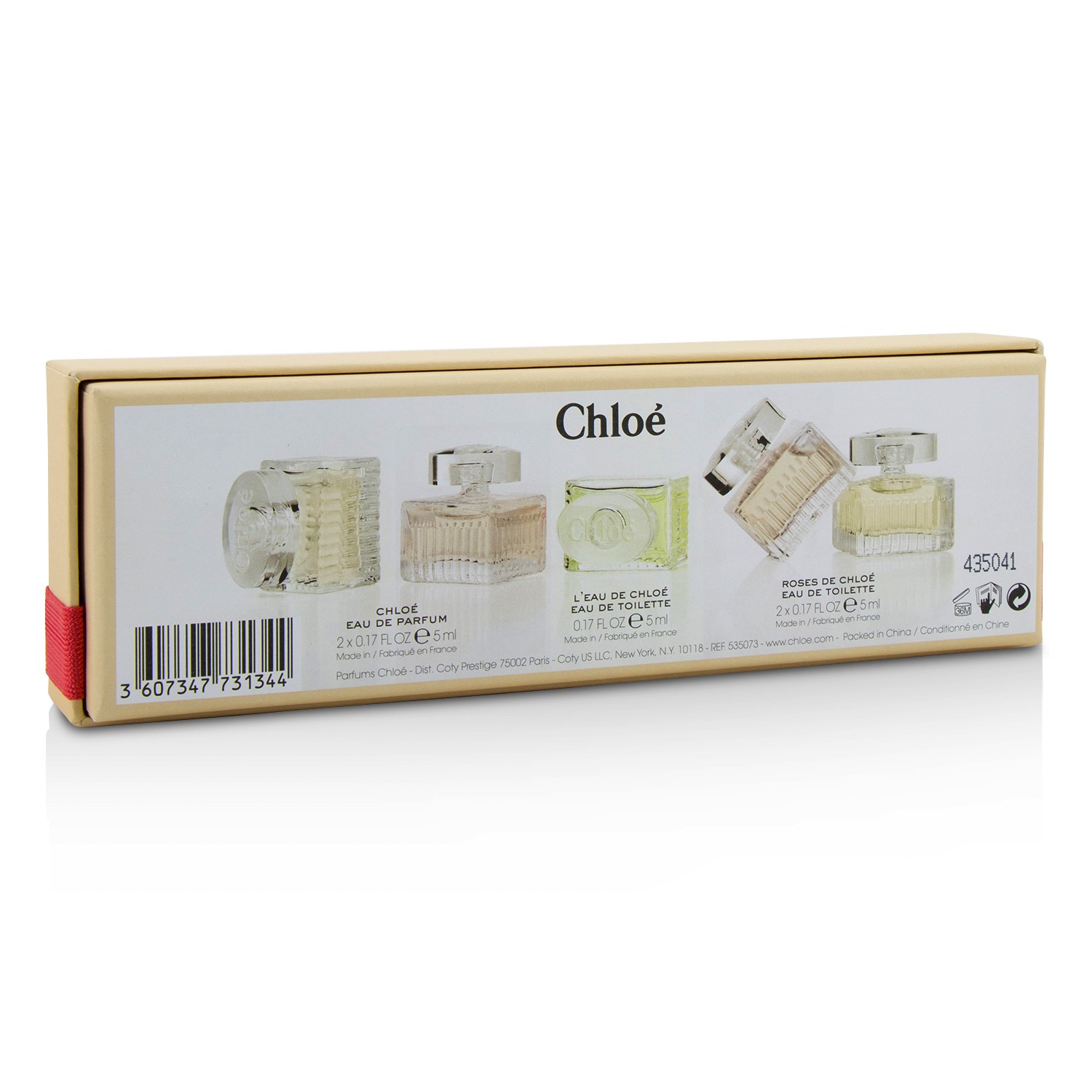 Chloe Minature Coffret: 2x Chloe + 2x Roses De Chloe + L'Eau De Chloe 5x5ml/0.17oz