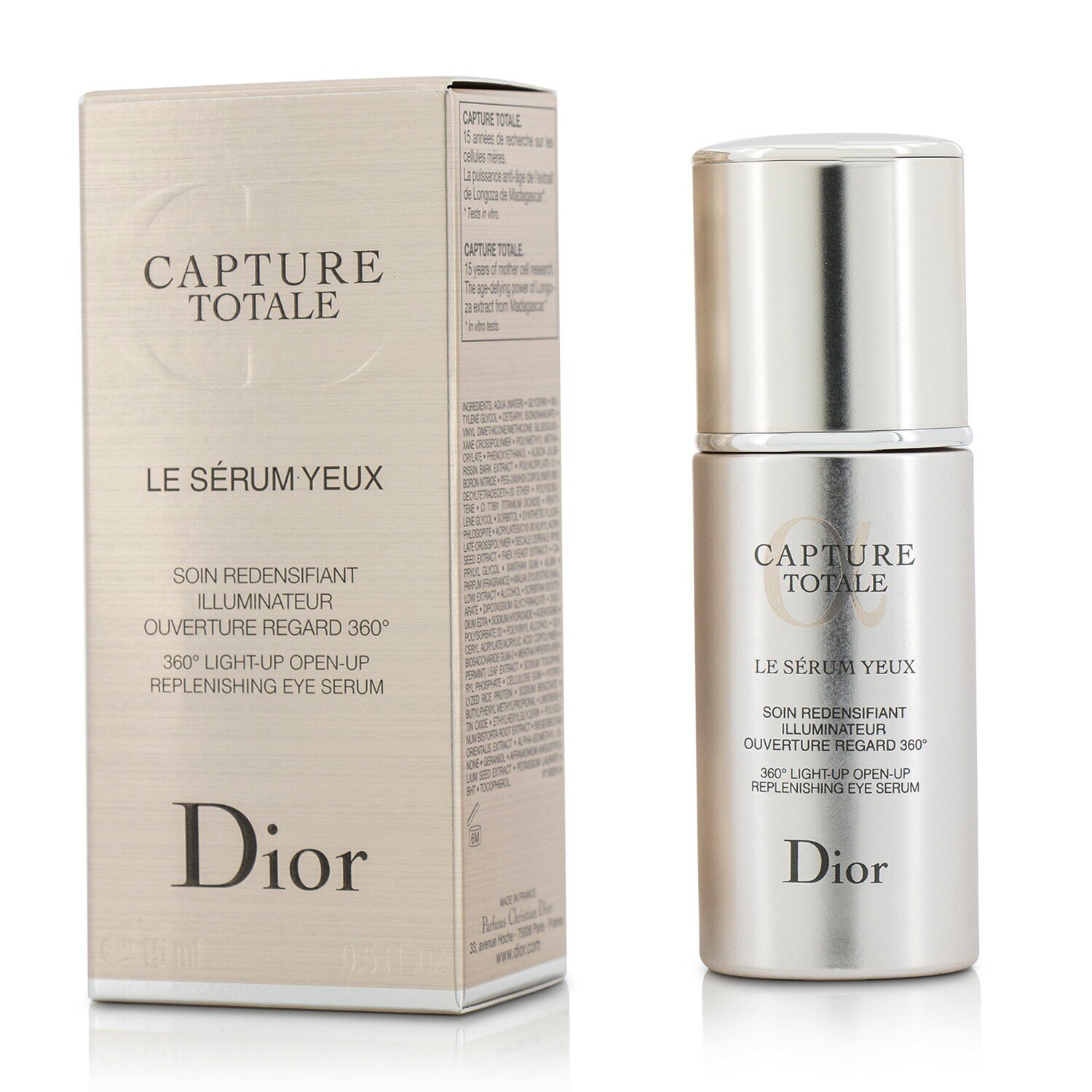 Christian Dior 活肤驻颜眼部护肤精华露 紧实 抗老 360眼部精华 20后 15ml/0.5oz