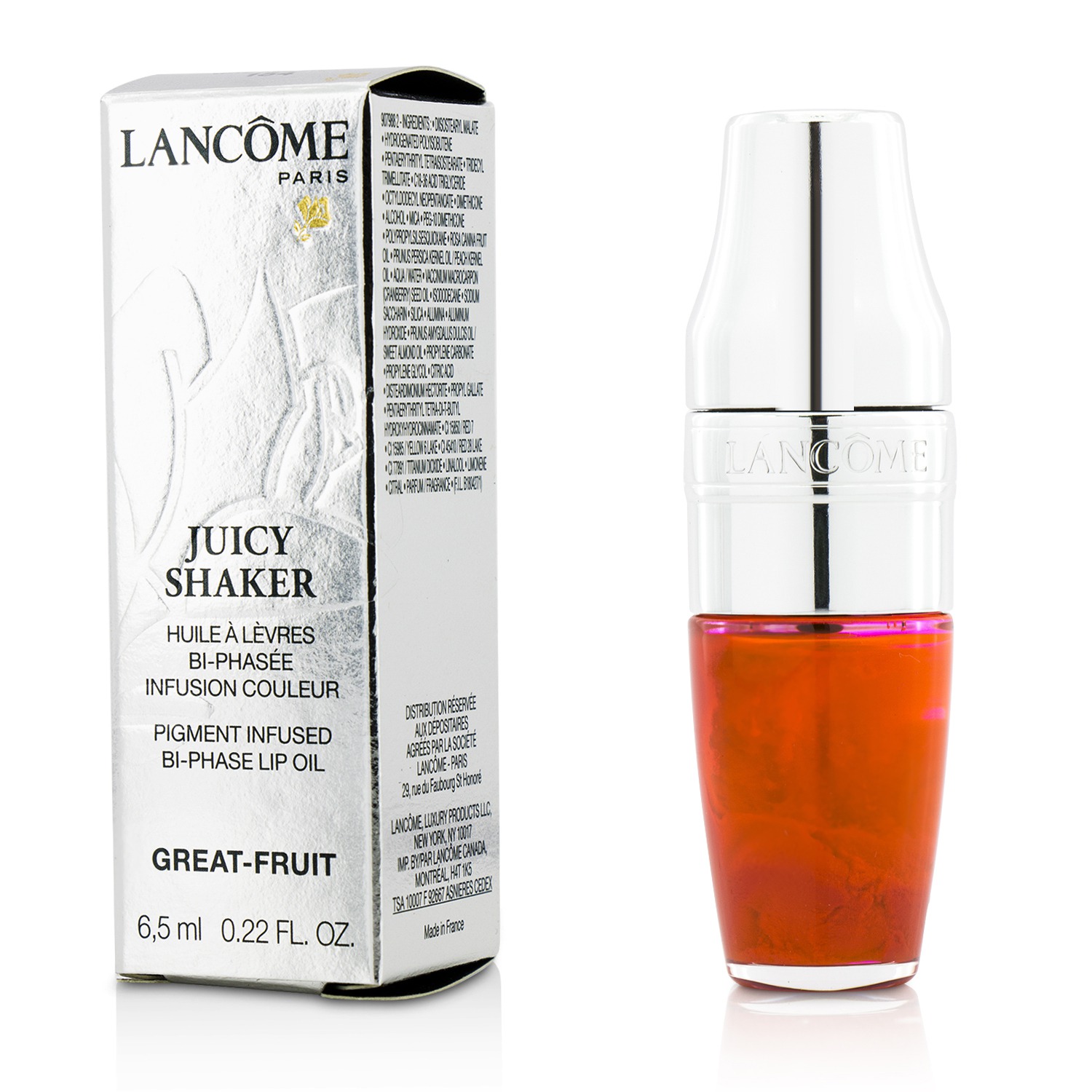 Lancome Juicy Shaker Pigment Infused Bi Phase Lip Oil 6.5ml/0.22oz