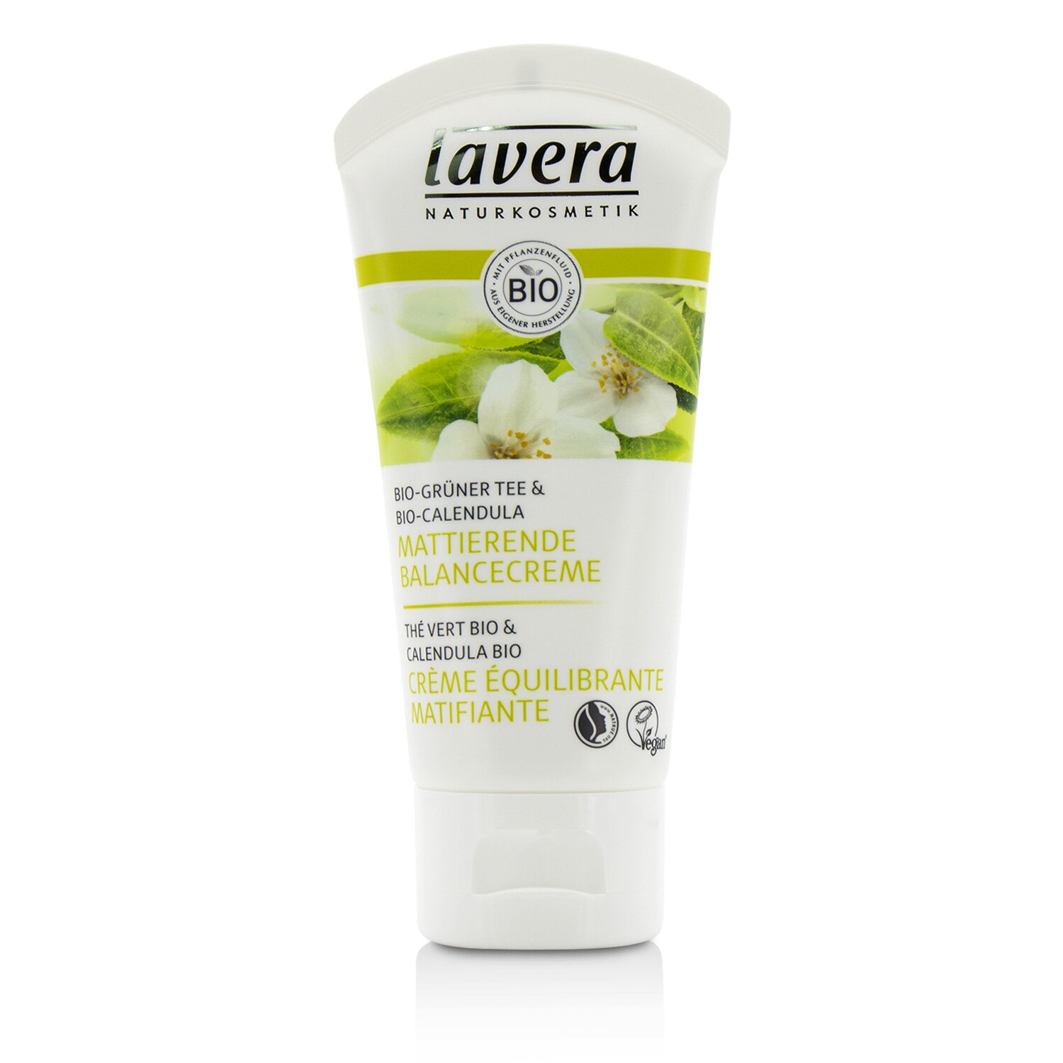 Lavera Organic Green Tea & Calendula Mattifying Balancing Cream - For Combination Skin 50ml/1.7oz