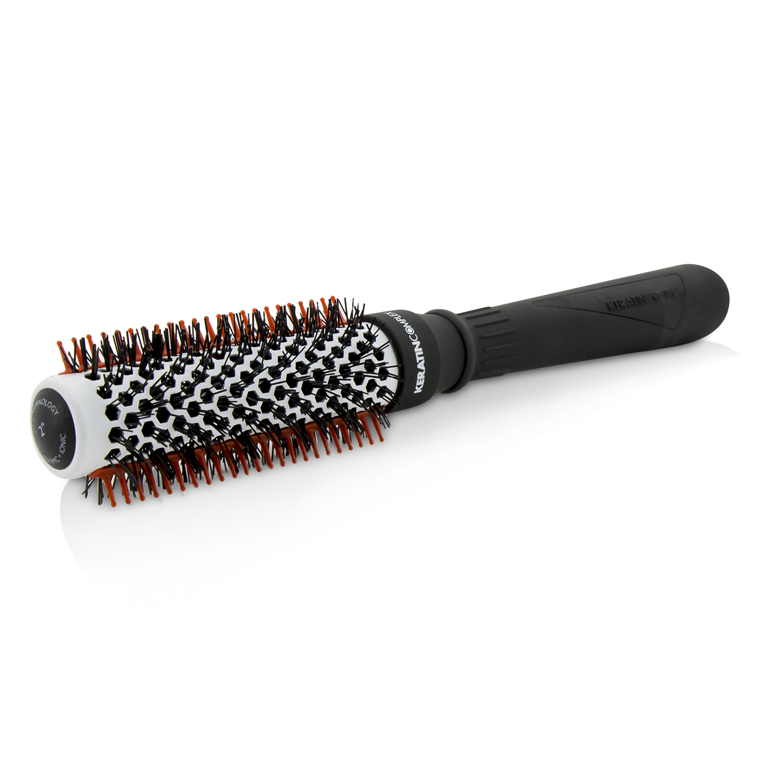 Keratin Complex Ceramic Technology Nano-Sliver Ions Heat Resistant Ceramic+Ionic Round Brush (2 Inch) 1pc