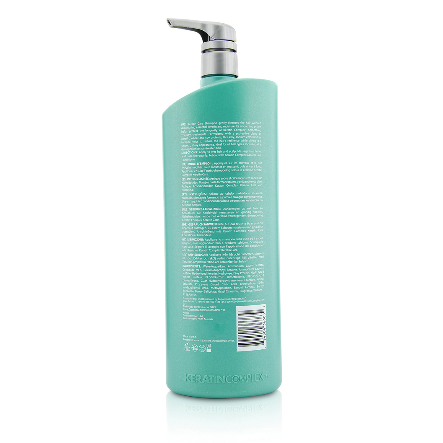 Keratin Complex Smoothing Therapy Keratin Care Shampoo - For All Hair Types (MFG Date : FEB 2014) 1000ml/33.8oz
