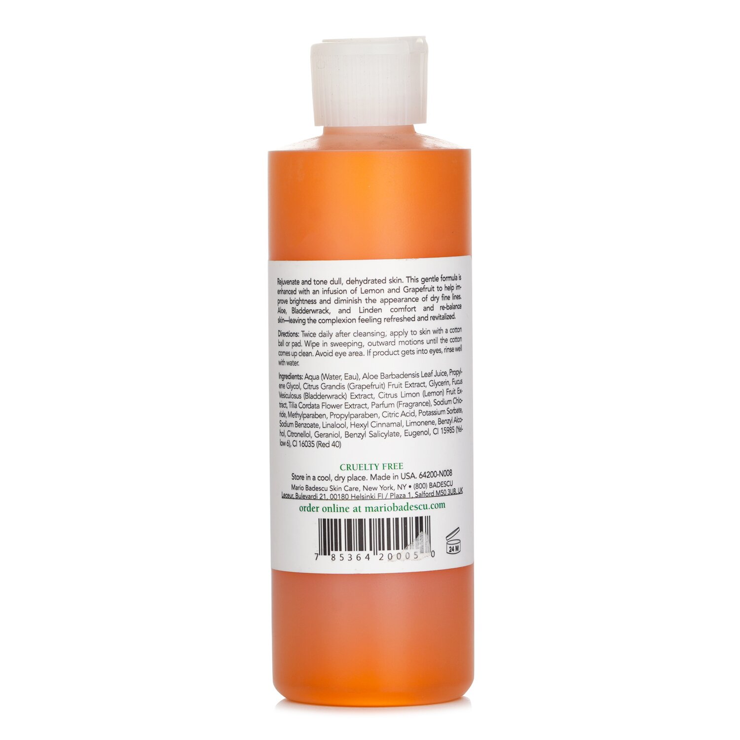 Mario Badescu Alpha Grapefruit čistící pleťová voda – pro smíšené/suché/citlivé typy pleti 236ml/8oz
