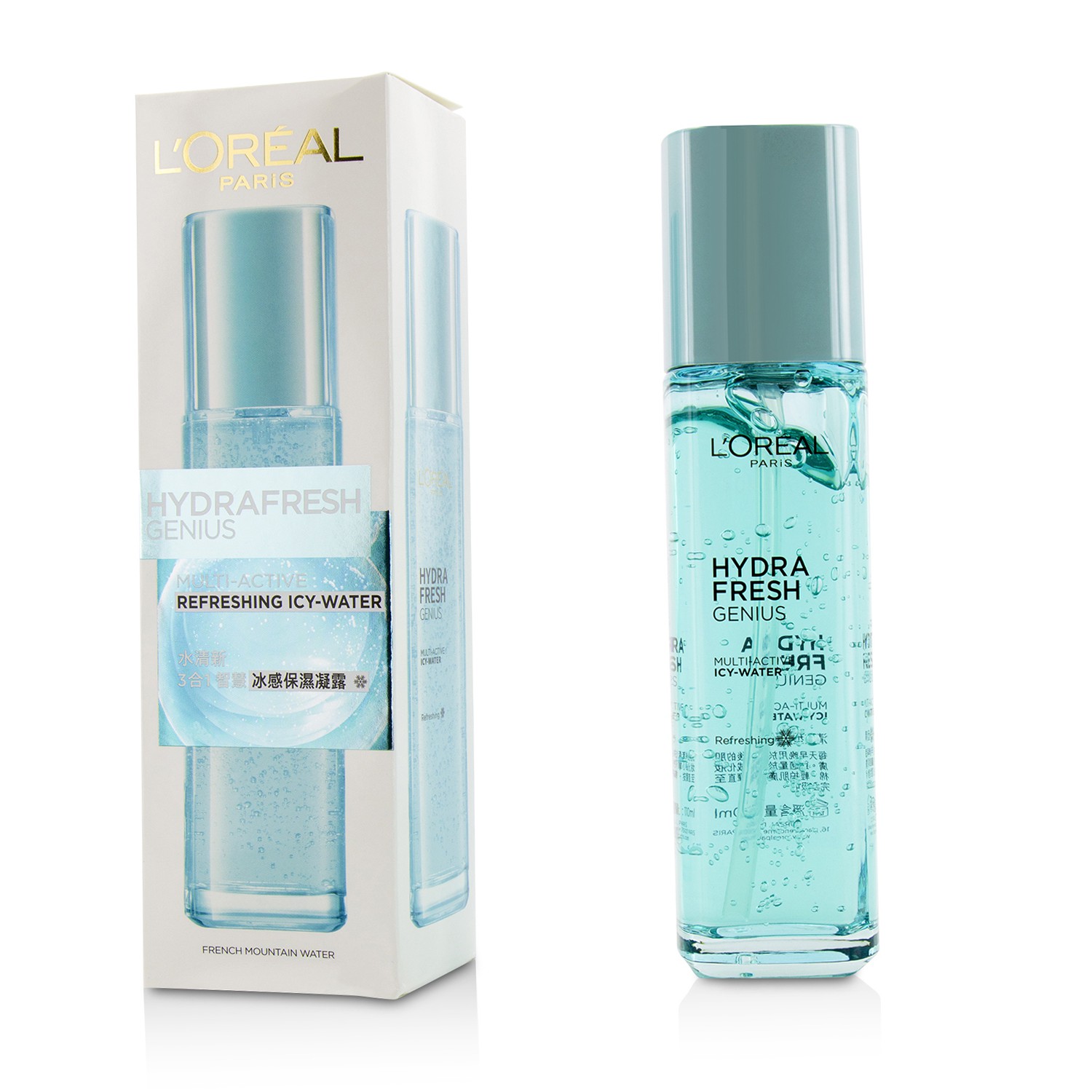 L'Oreal Hydrafresh Genius Multi-Active Refreshing Icy-Water 110ml/3.7oz