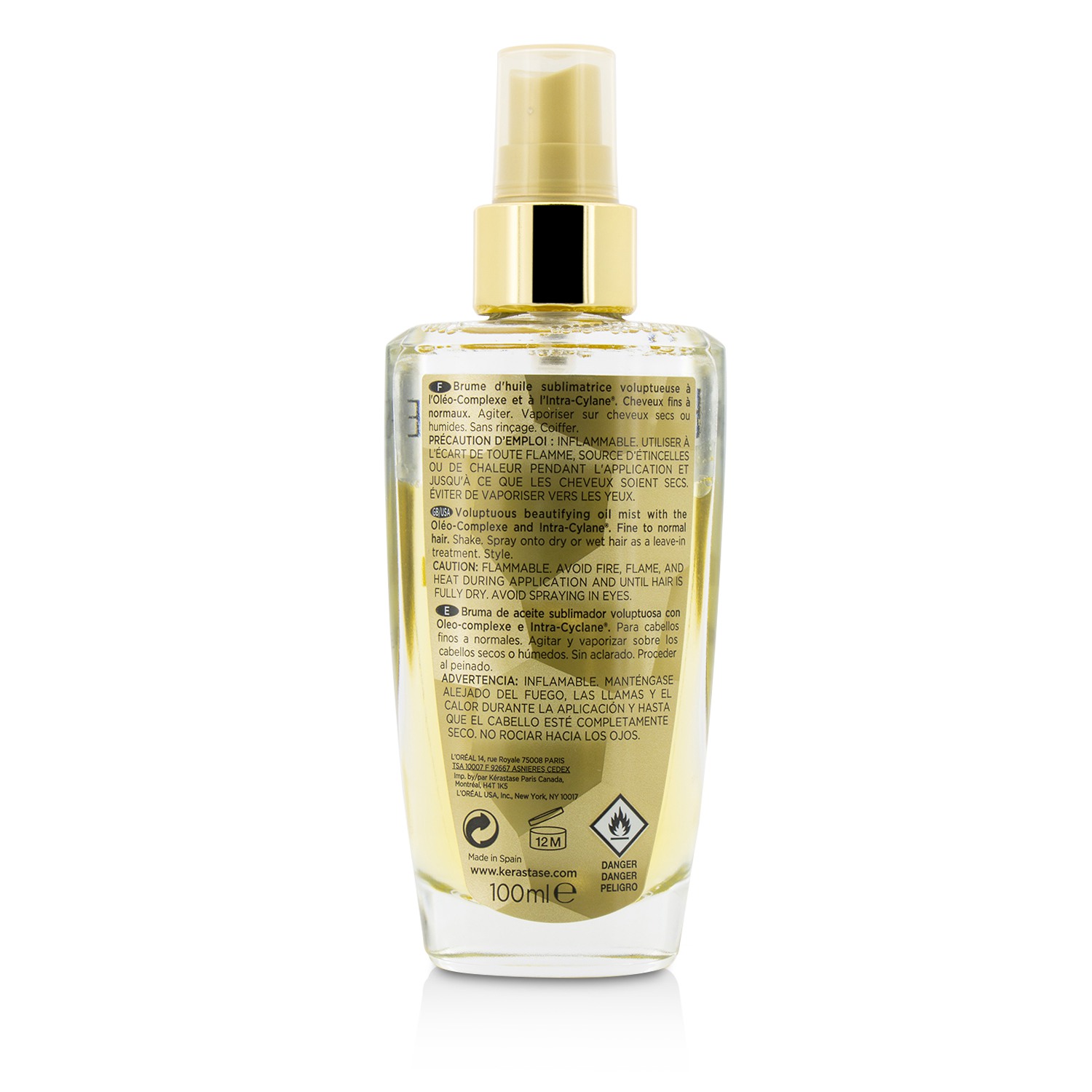 Kerastase Elixir Ultime Oleo-Complexe Volume Beautifying Oil Mist (Fine to Normal Hair) 100ml/3.4oz