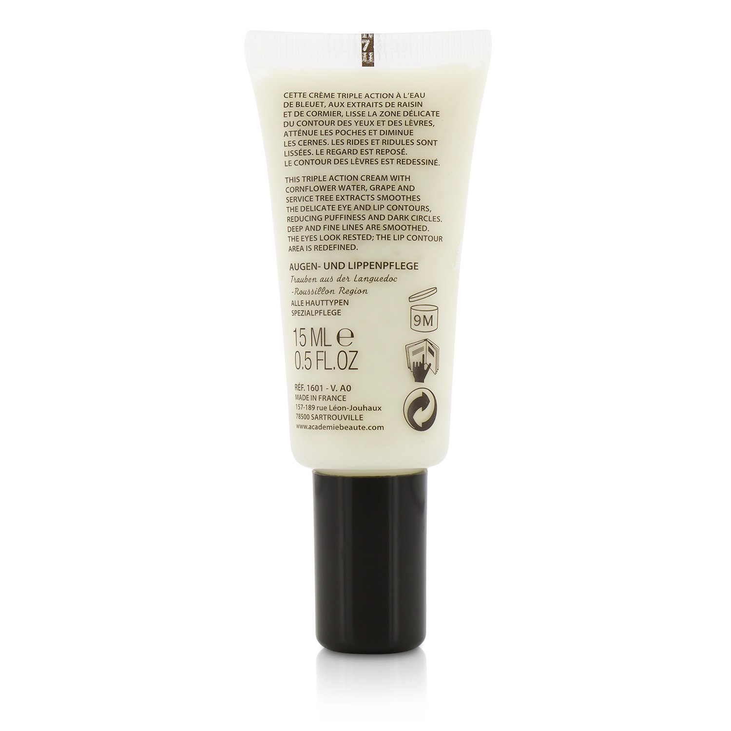 Academie Aromatherapie Eye & Lip Contour Cream - For All Skin Types 15ml/0.5oz