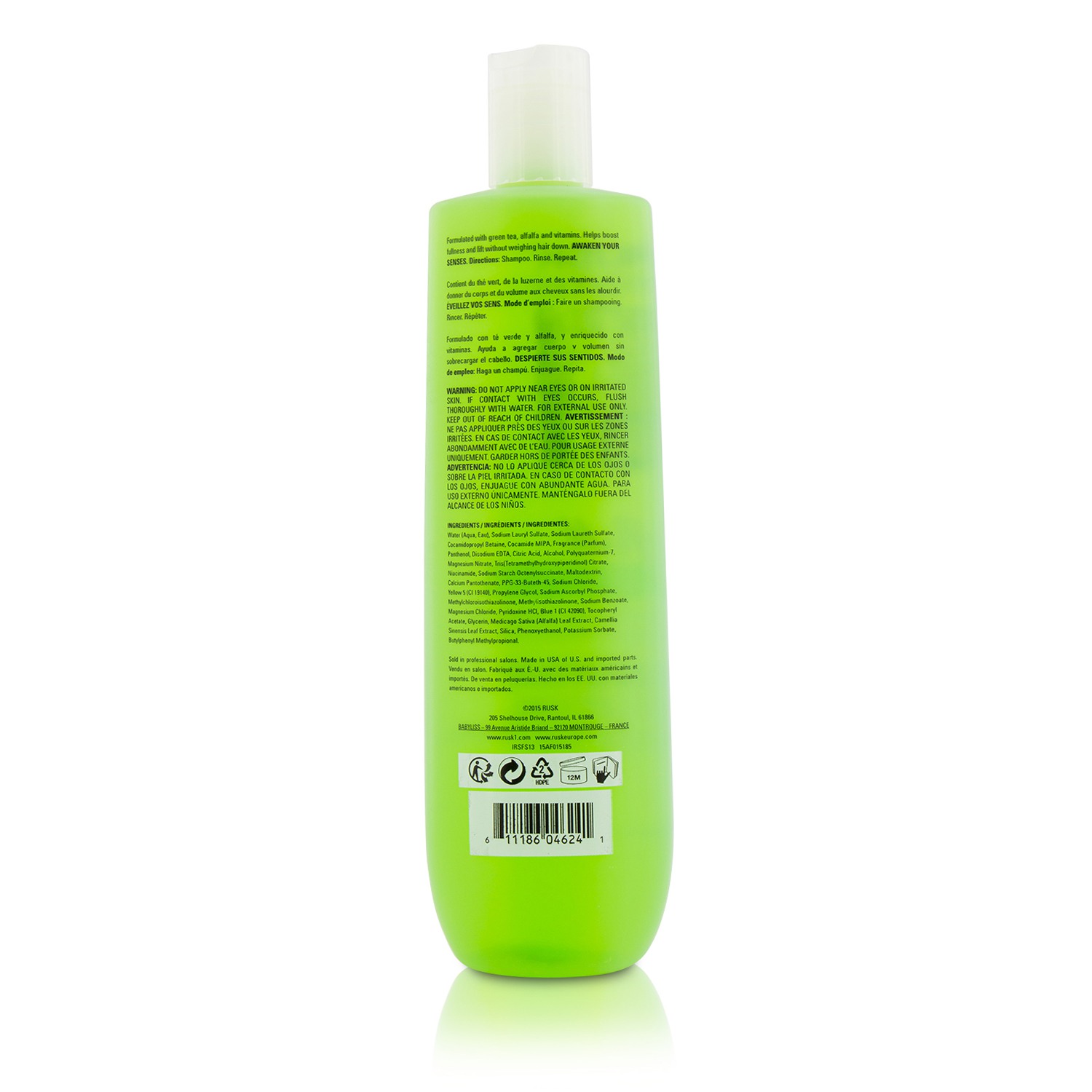 Rusk 露絲 綠茶苜蓿豐盈洗髮露Sensories Full Green Tea & Alfalfa Bodifying Shampoo (新包裝) 400ml/13.5oz