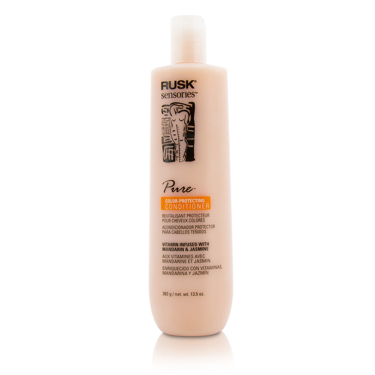 Rusk Sensories Pure Color-Protecting Conditioner (Vitamin Infused with Mandarin & Jasmine) 383g/13.5oz