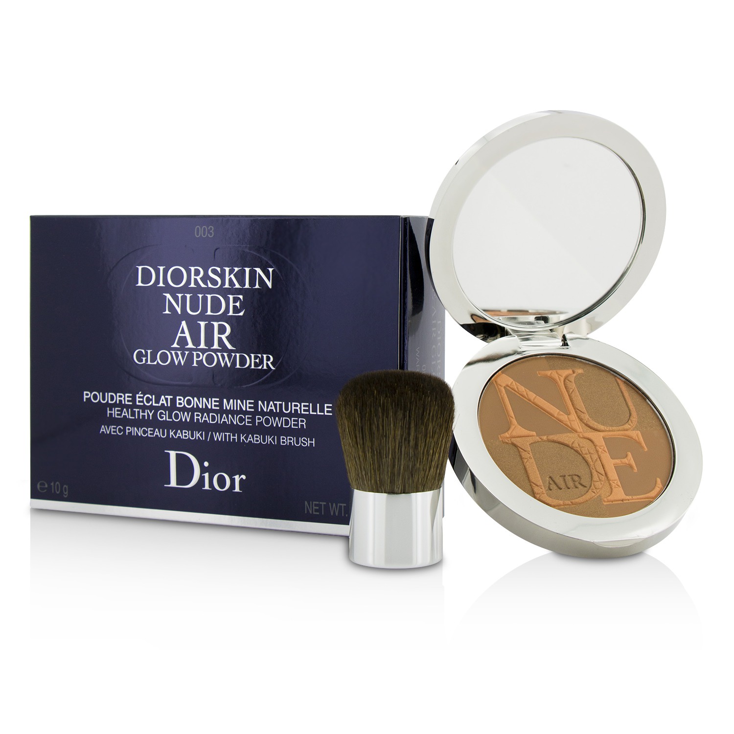 Christian Dior 凝脂轻盈沁透蜜粉饼 亲肤空气感裸妆高光蜜粉 附蜜粉刷 10g/0.35oz