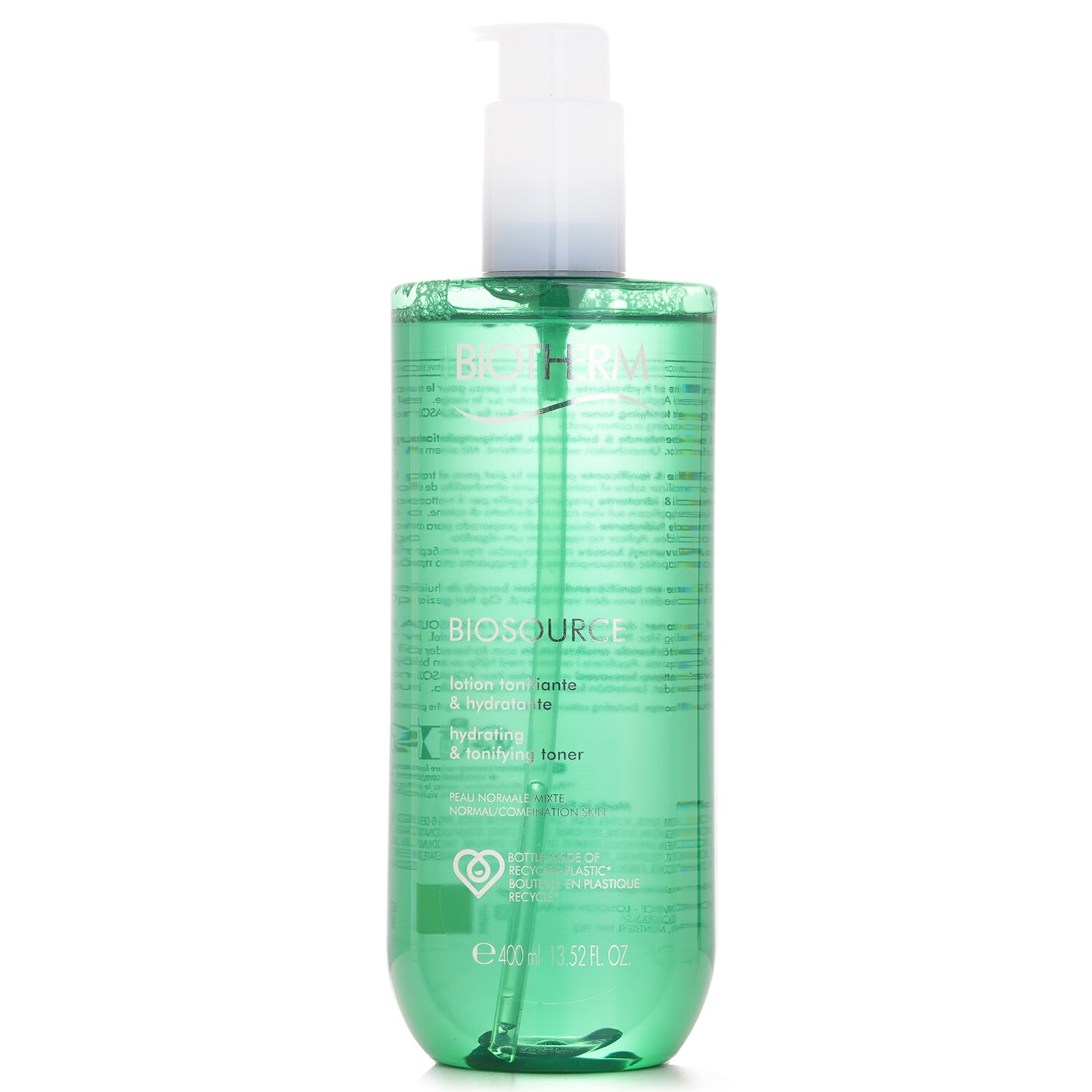 碧欧泉 Biotherm 女士绿活泉润透爽肤水 绿水 清爽补水 收缩毛孔 (中性至混合性肌肤适用) 400ml/13.52oz