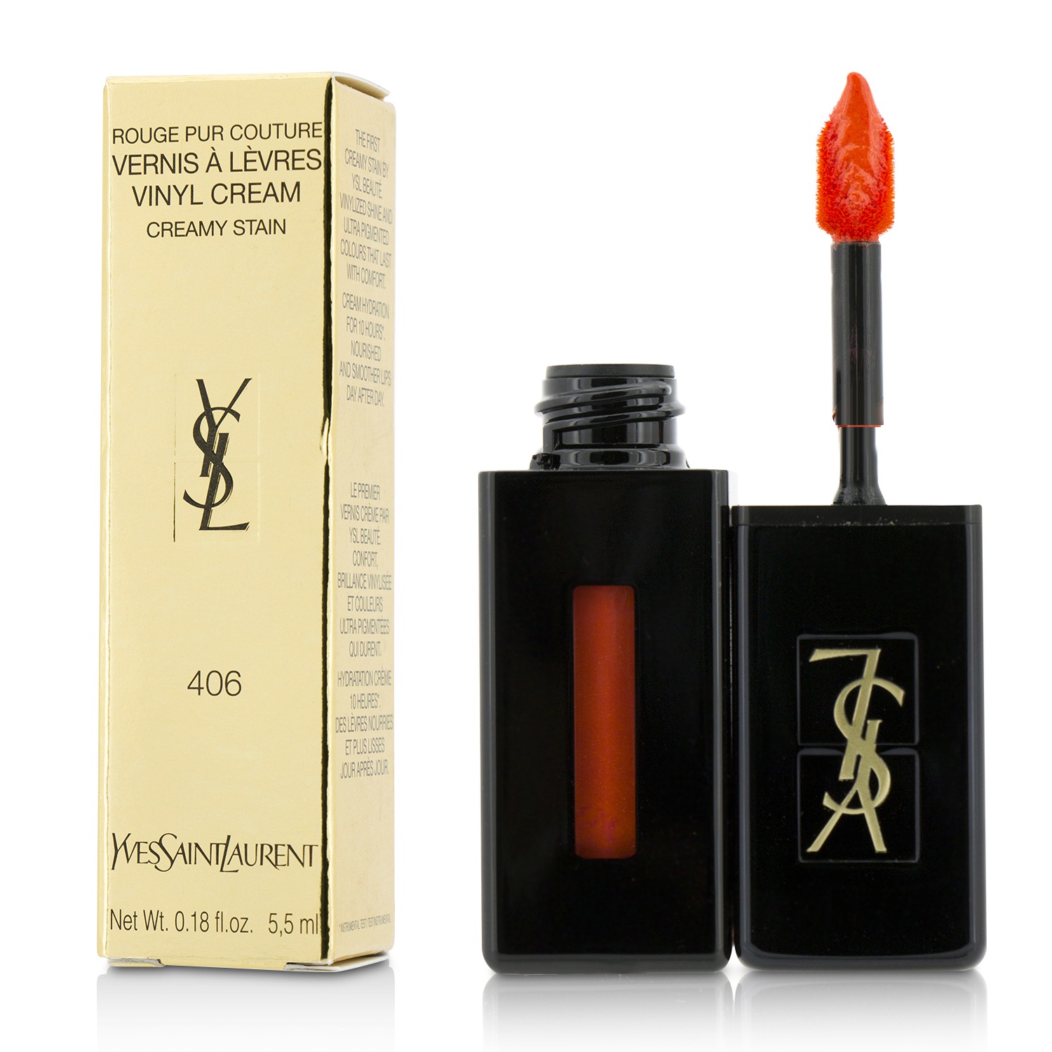 Yves Saint Laurent Rouge Pur Couture Vernis A Levres Vinyl Cream Creamy Stain 5.5ml/0.18oz