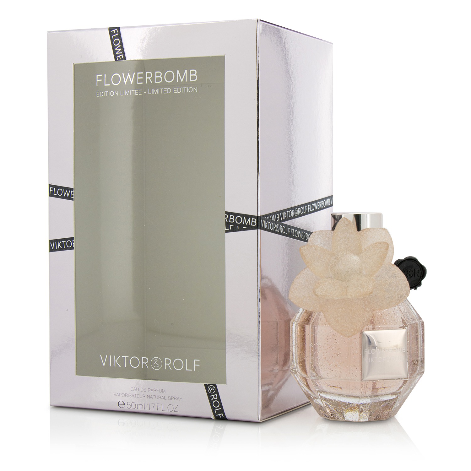Viktor & Rolf Flowerbomb Eau De Parfum Spray (Pink Crystal Limited Edition) 50ml/1.7oz