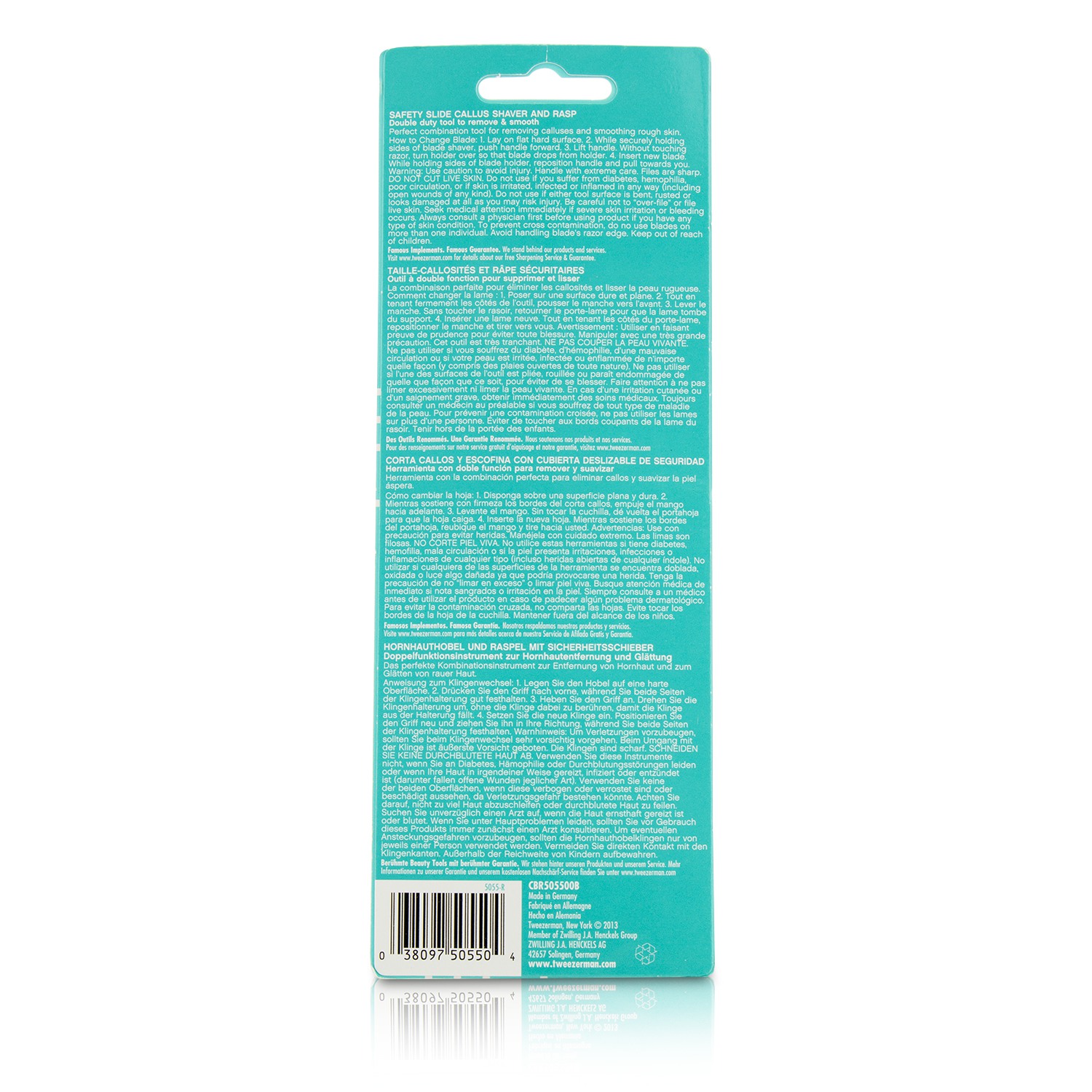 Tweezerman Safety Slide Callus Shaver/ Rasp - Pink Picture Color