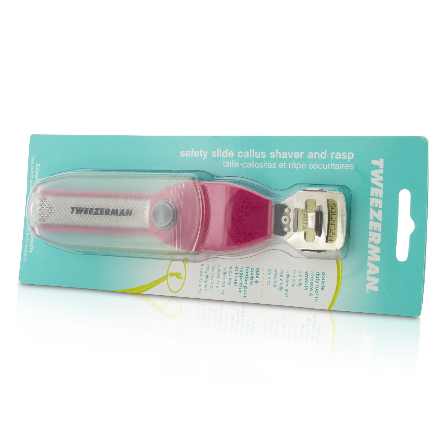 Tweezerman Safety Slide Callus Shaver/ Rasp - Pink Picture Color