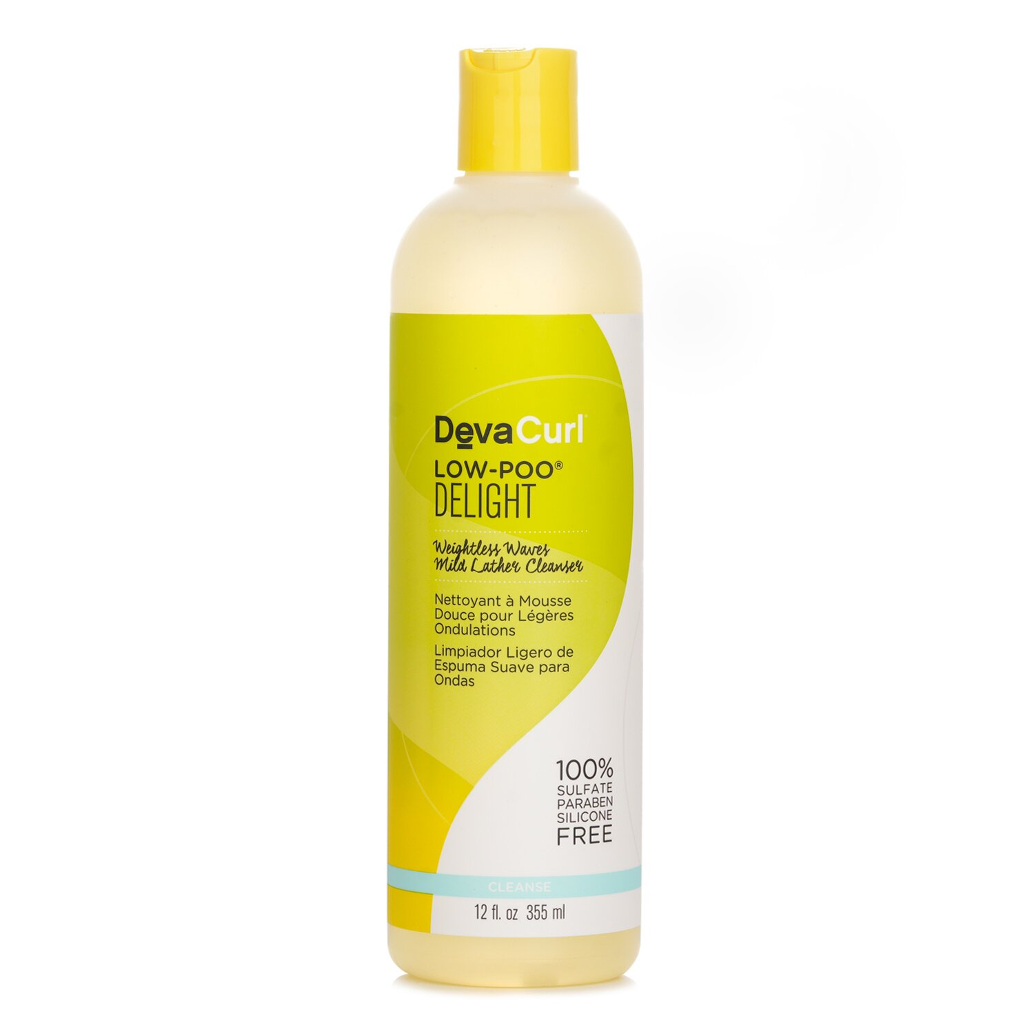 DevaCurl Low-Poo Delight (Weightless Waves Mild Lather Cleanser - For Wavy Hair) 355ml/12oz