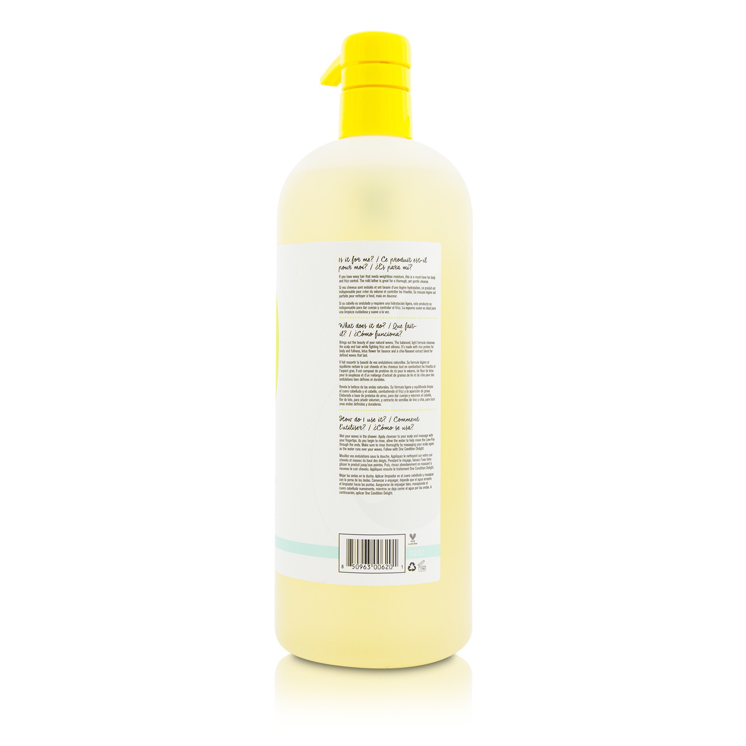 DevaCurl Low-Poo Delight (Weightless Waves Mild Lather Cleanser - For Wavy Hair) 946ml/32oz