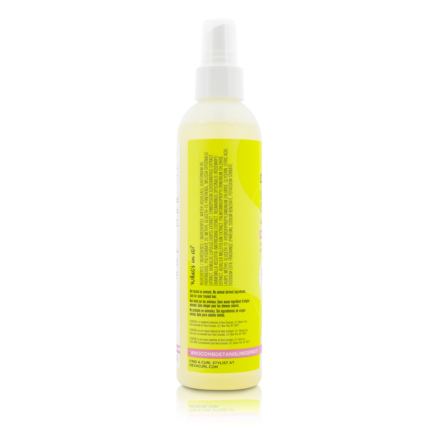 DevaCurl 捲髮專家 柔順解結噴霧No-Comb Detangling Spray (輕量級捲曲制伏 - 刷新和延伸) 236ml/8oz