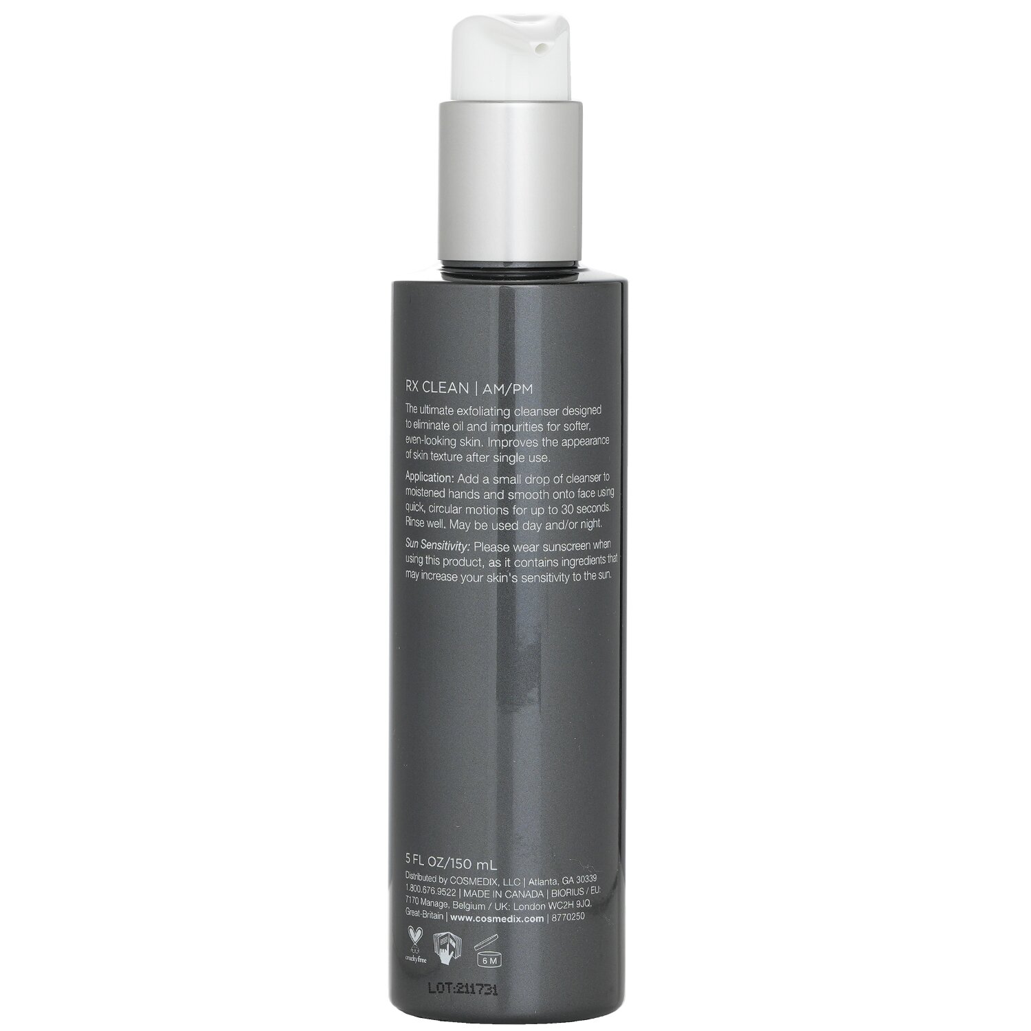 CosMedix Elite Rx Təmiz Aşındırıcı Təmizləyici 150ml/5oz