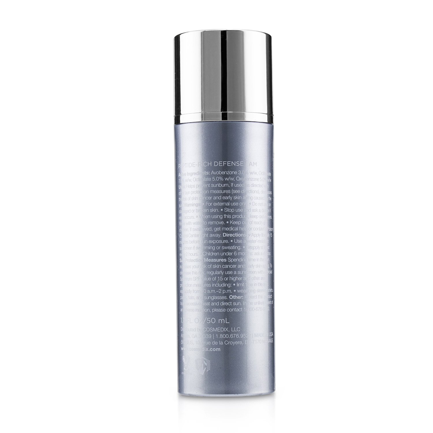 CosMedix Peptide-Rich Defense Увлажняющее Средство SPF 50 (Салонный Продукт) 50ml/1.7oz