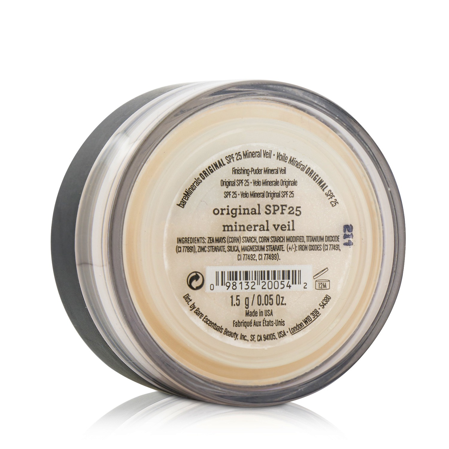 贝茗  BareMinerals 透亮矿物粉底 SPF25 1.5g/0.05oz