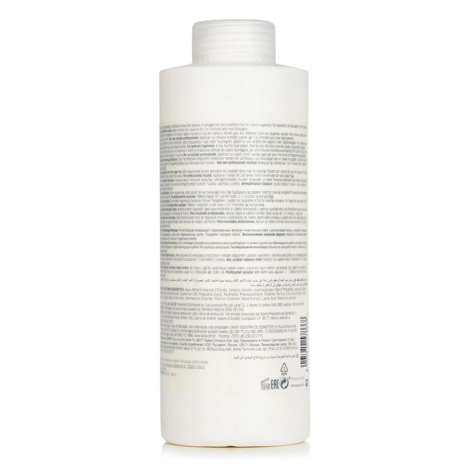 Wella Elements Acondicionador Renovador Sin Enjuague 1000ml/33.8oz