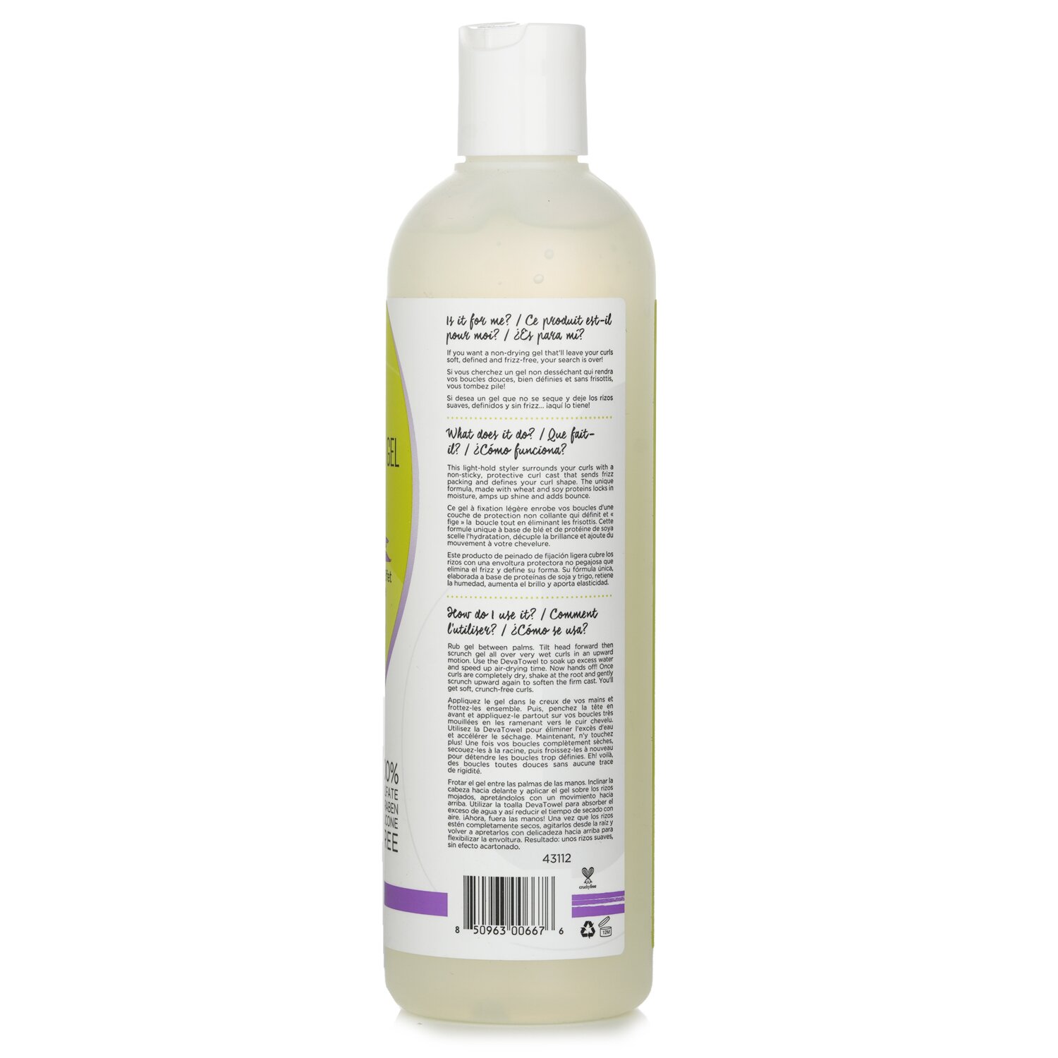 DevaCurl Żel do modelowania Light Defining Gel (Soft Hold No-Crunch Styler - Define & Control) 355ml/12oz