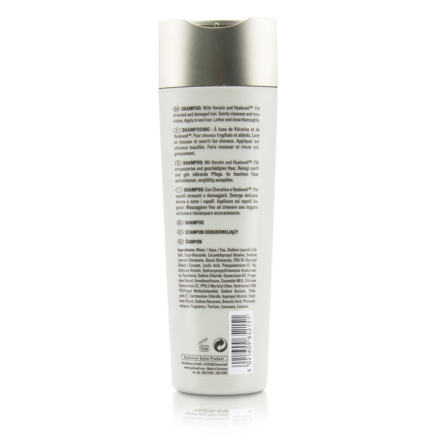 Goldwell Kerasilk Reconstruct Shampoo (For Stressed and Damaged Hair) 250ml/8.4oz