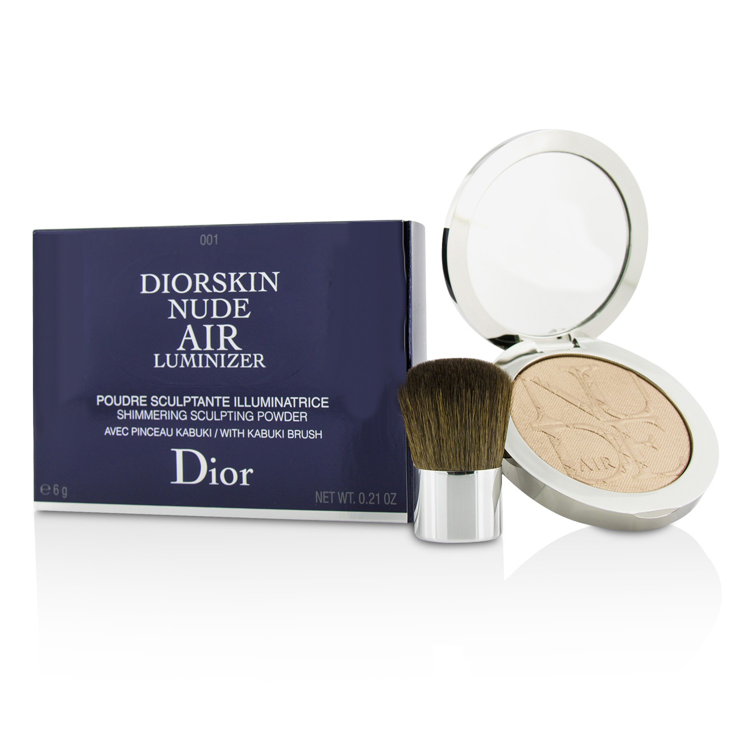 Christian Dior Diorskin Nude Air Luminizer Shimmering Sculpting Powder (With Kabuki Brush) 6g/0.21oz