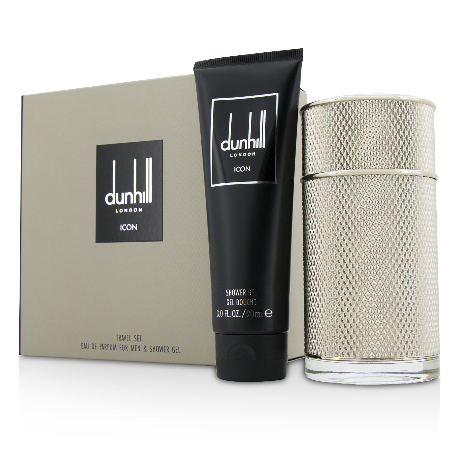 Dunhill Icon Coffret: או דה פרפיום ספריי 100 מ&quot;ל + ג'ל רחצה 90 מ&quot;ל 2pcs