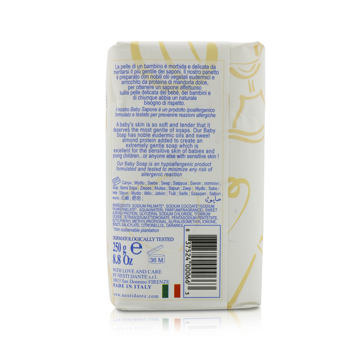 Nesti Dante صابون رقيق Carolina & Edoardo - للحماية والتغذية 250g/8.8oz