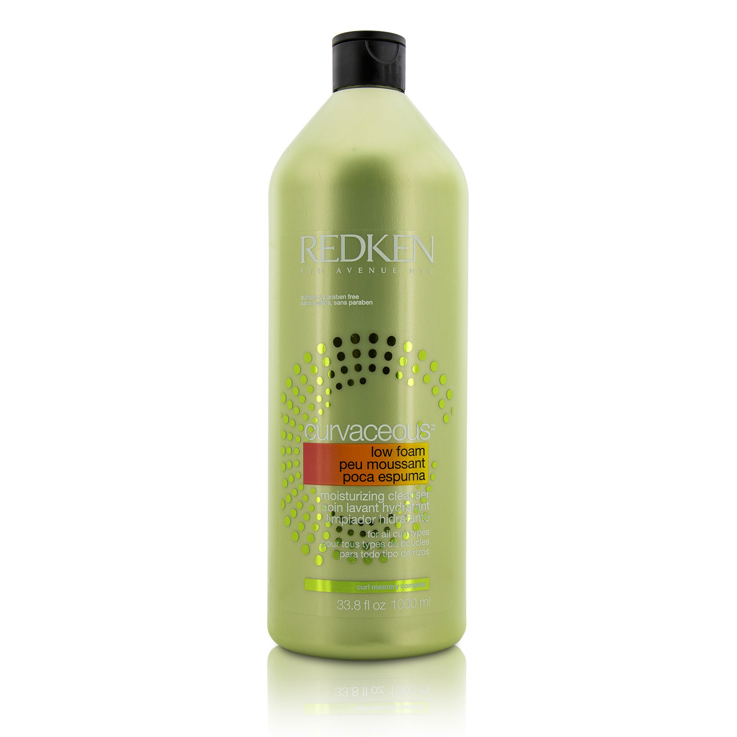 Redken Curvaceous Low Foam Moisturizing Cleanser (For All Curls Types) 1000ml/33.8oz