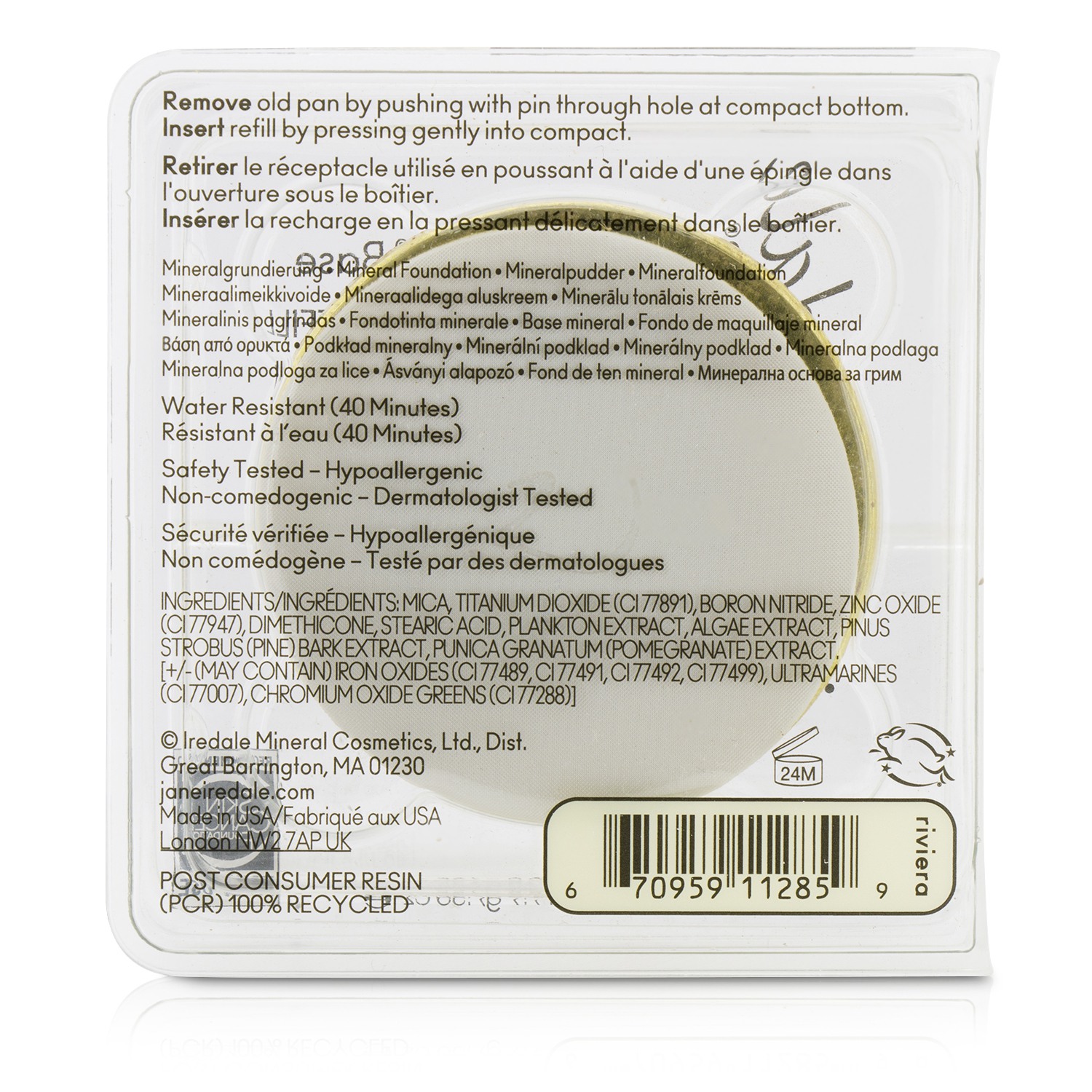 Jane Iredale PurePressed Base Mineral Foundation Refill SPF 20 9.9g/0.35oz