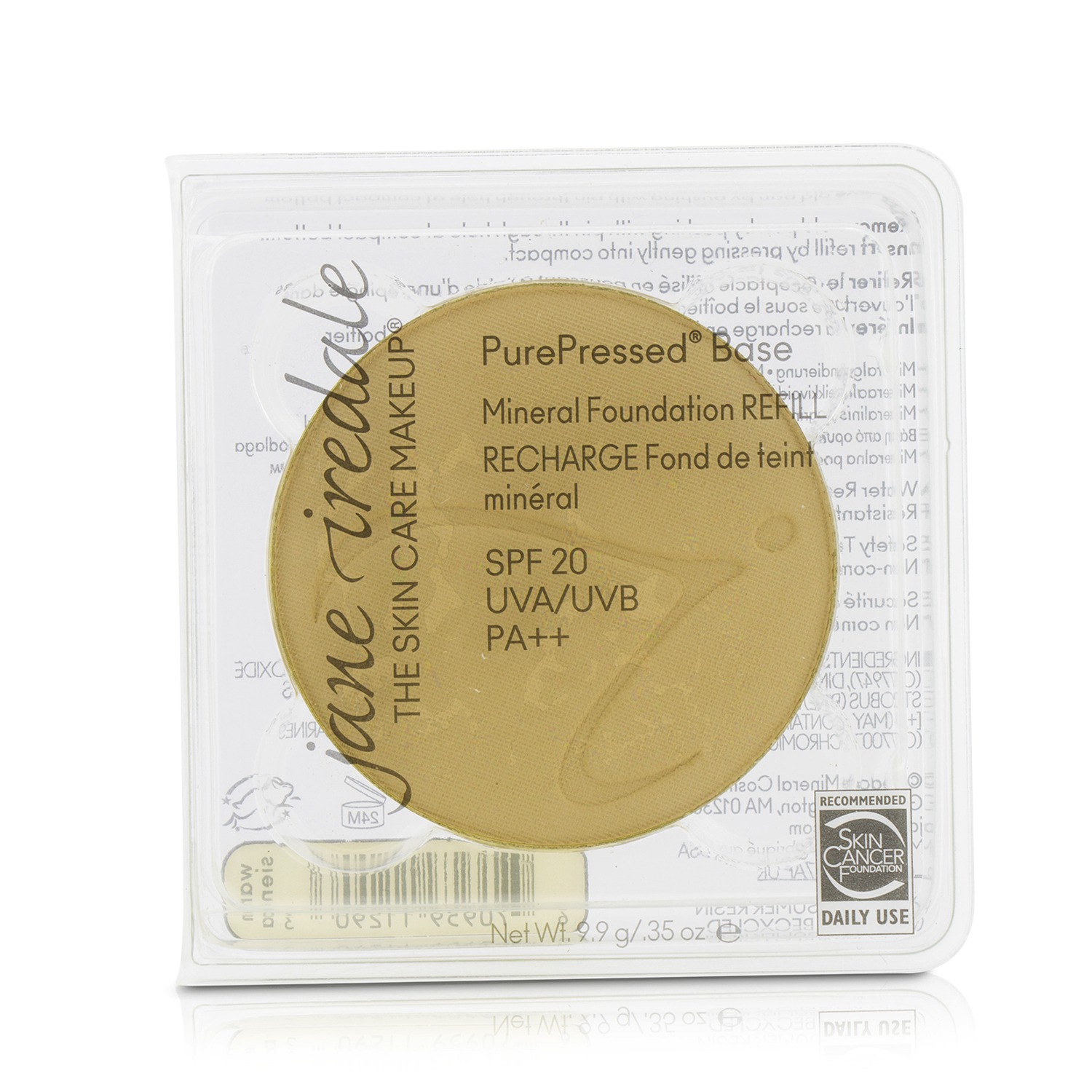 Jane Iredale PurePressed Base Mineral Foundation Refill SPF 20 9.9g/0.35oz