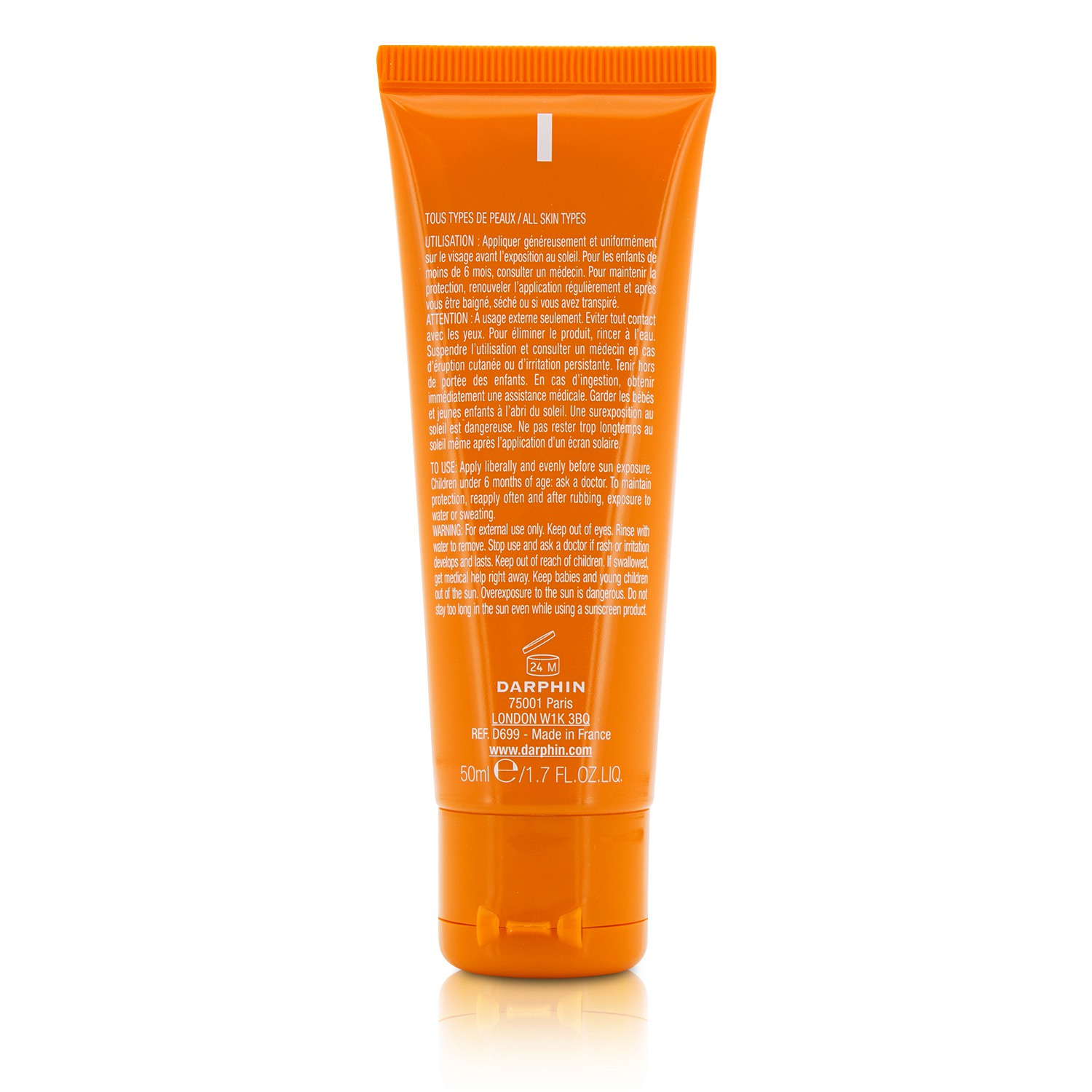 Darphin Soleil Plaisir Sun Protective Cream for Face SPF 50 (Box Slightly Damaged) 50ml/1.7oz