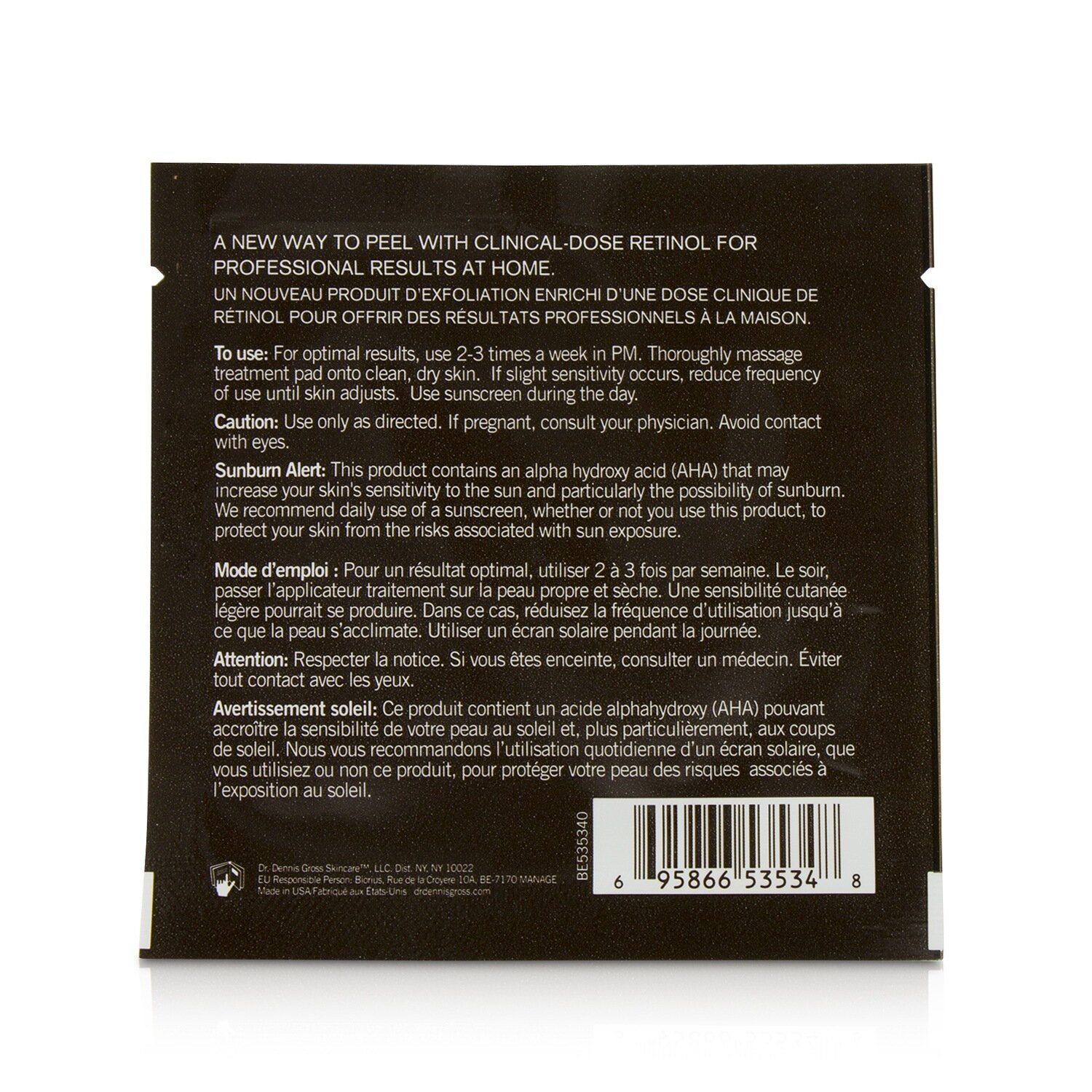 Dr Dennis Gross Ferulic + Retinol Wrinkle Recovery Peel 16treatments
