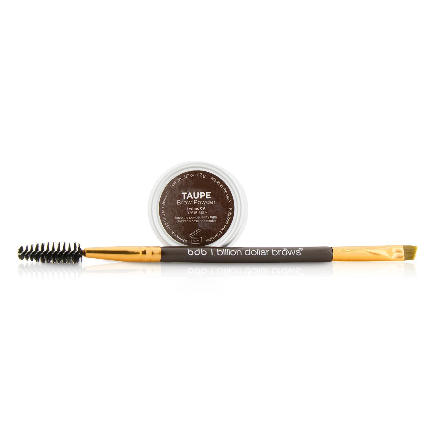 Billion Dollar Brows 60 Seconds To Beautiful Brows Kit (1x Brow Powder, 1x Dual Ended Brow Brush) 2pcs