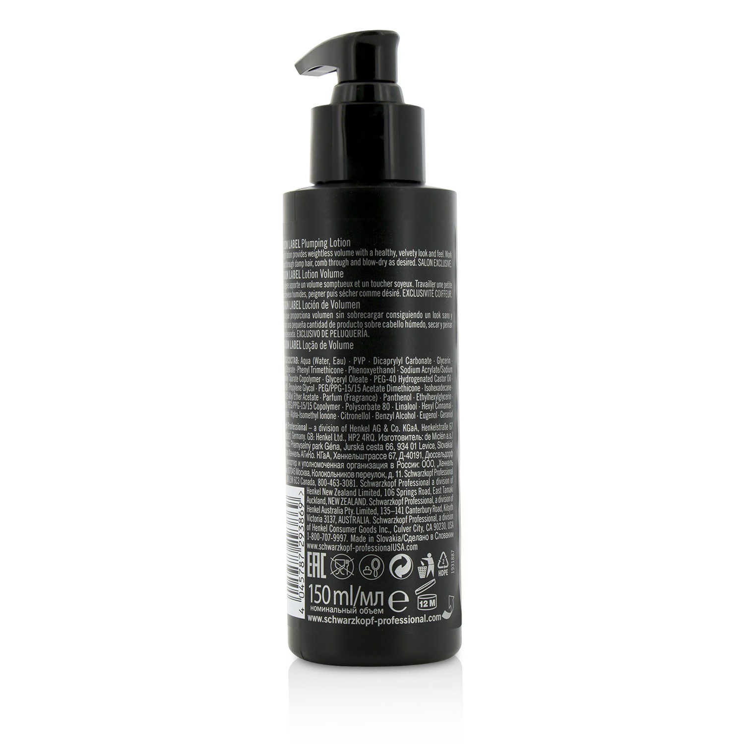 Schwarzkopf Osis+ Session Label Plumping Lotion 150ml/5.1oz