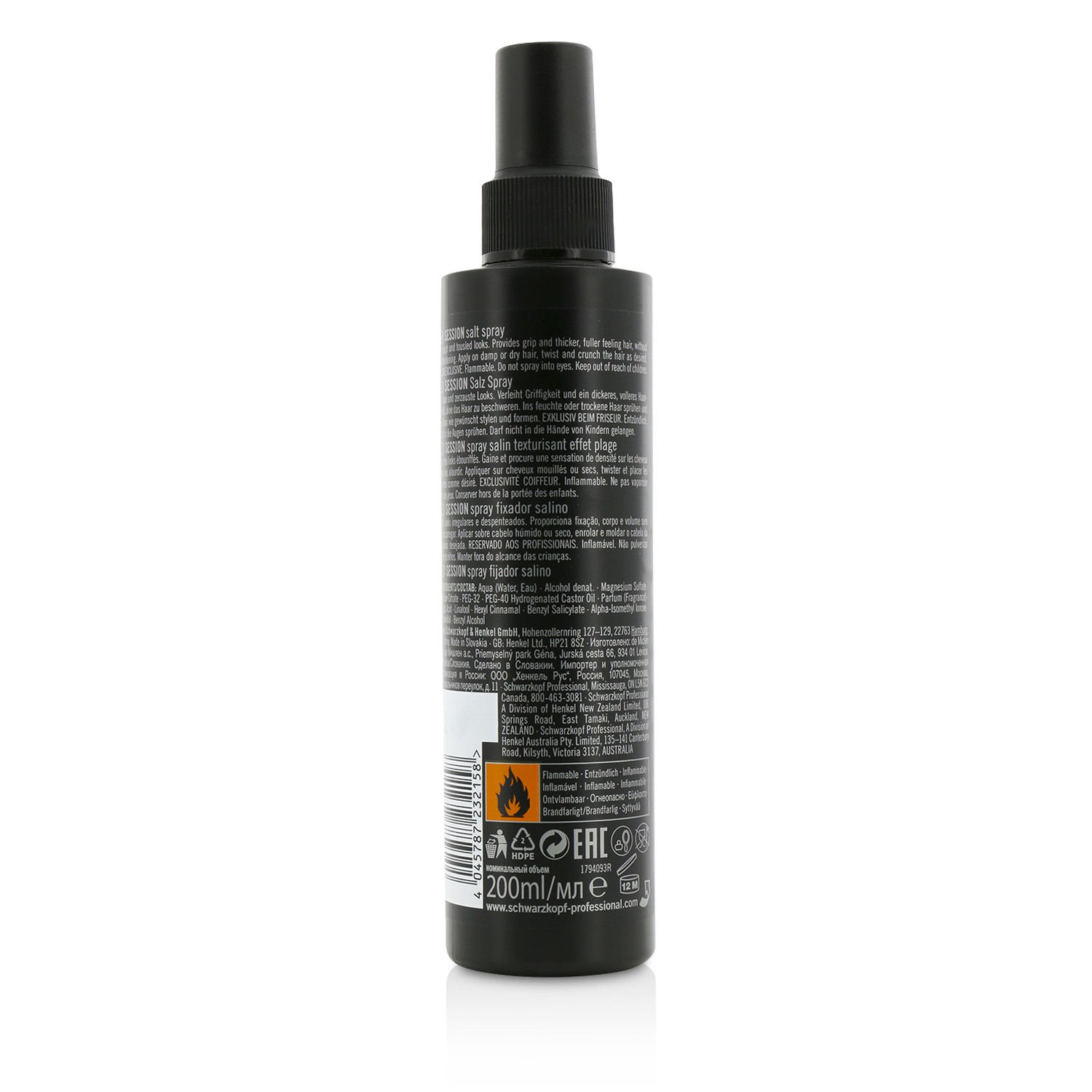 Schwarzkopf Osis+ Session Label Salt Spray 200ml/6.8oz