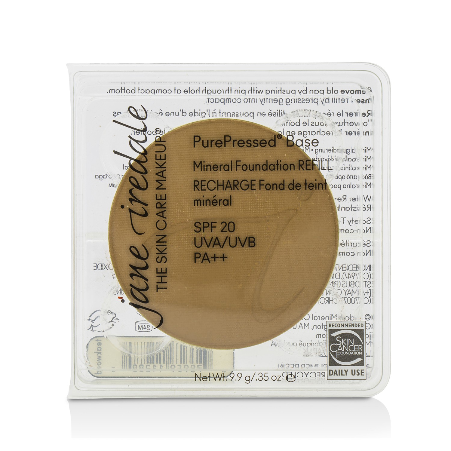 Jane Iredale PurePressed Base Mineral Foundation Refill SPF 20 9.9g/0.35oz