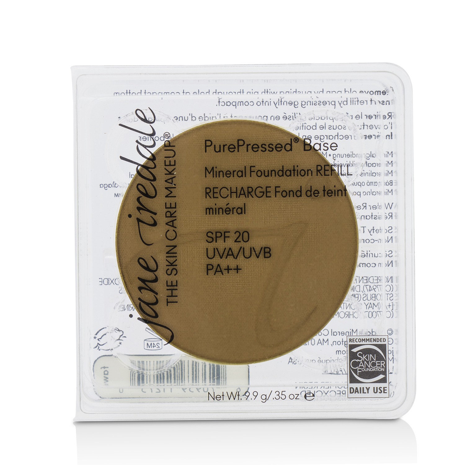 Jane Iredale PurePressed Base Mineral Foundation Refill SPF 20 9.9g/0.35oz