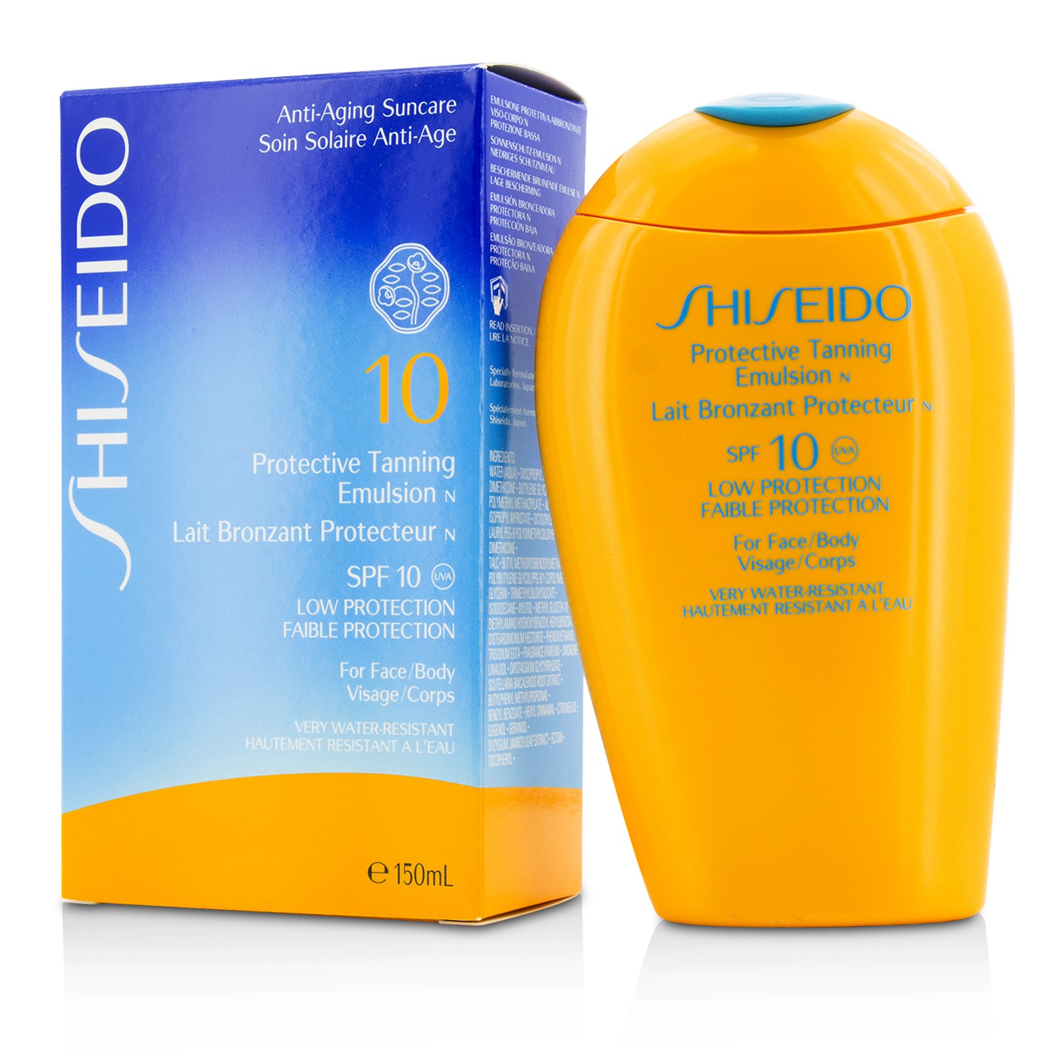 Shiseido Защитная Эмульсия для Загара N SPF 10 (для Лица и Тела) 150ml/5oz