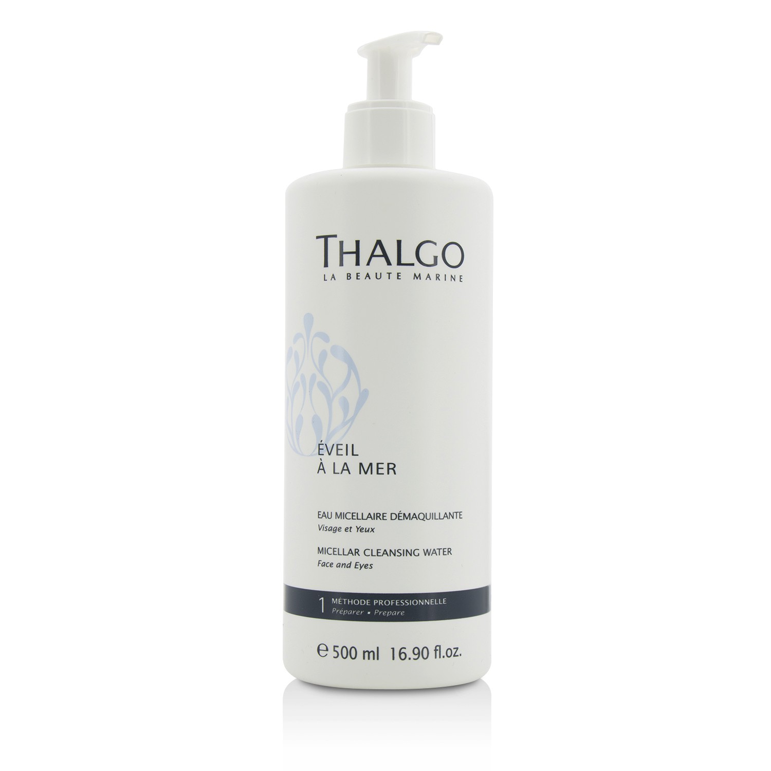 Thalgo ماء منظف Eveil A La Mer Micellar (للوجه والعيون) - لجميع أنواع البشرة، حتى الحساسة (حجم صالون) 500ml/16.9oz