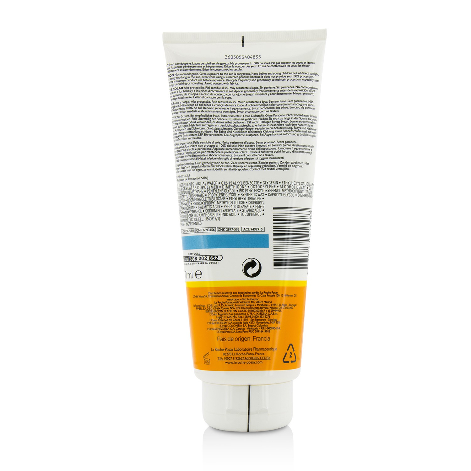 La Roche Posay Anthelios Lotion SPF30 (For Face & Body) - Comfort 300ml/10oz